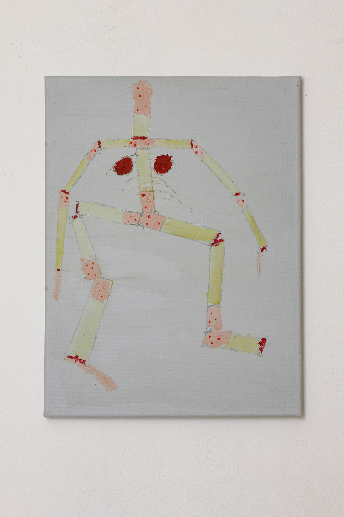 Clément Faydit & Rozenn Voyer, Clopin-clopant, acrylic on canvas, 2024. Photo: Bruno Silva.