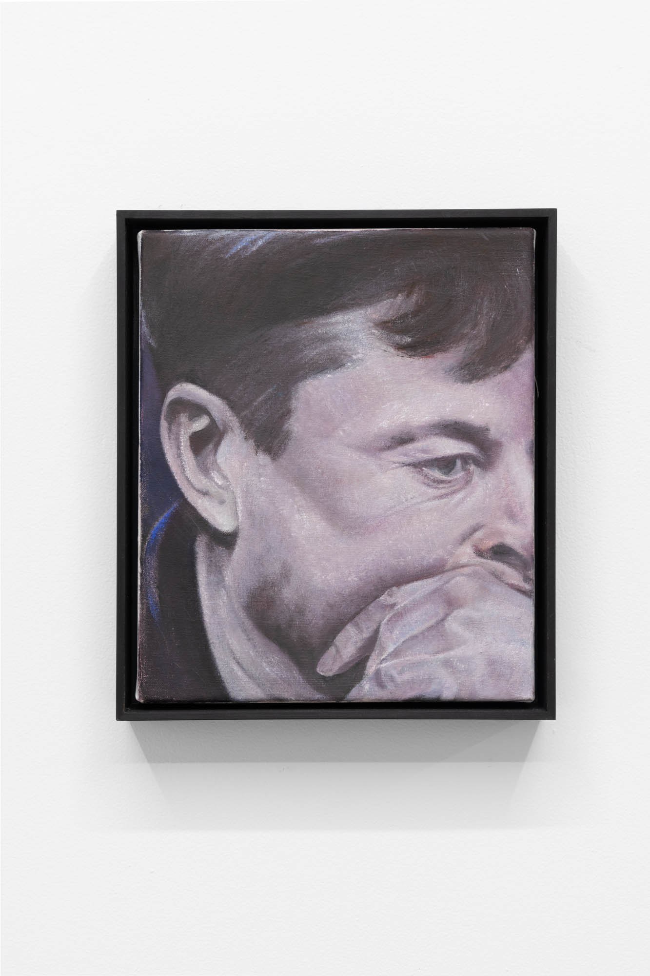 Elon, Ana Milenkovic, oil on canvas, 32.5 x 28cm (framed), 2023