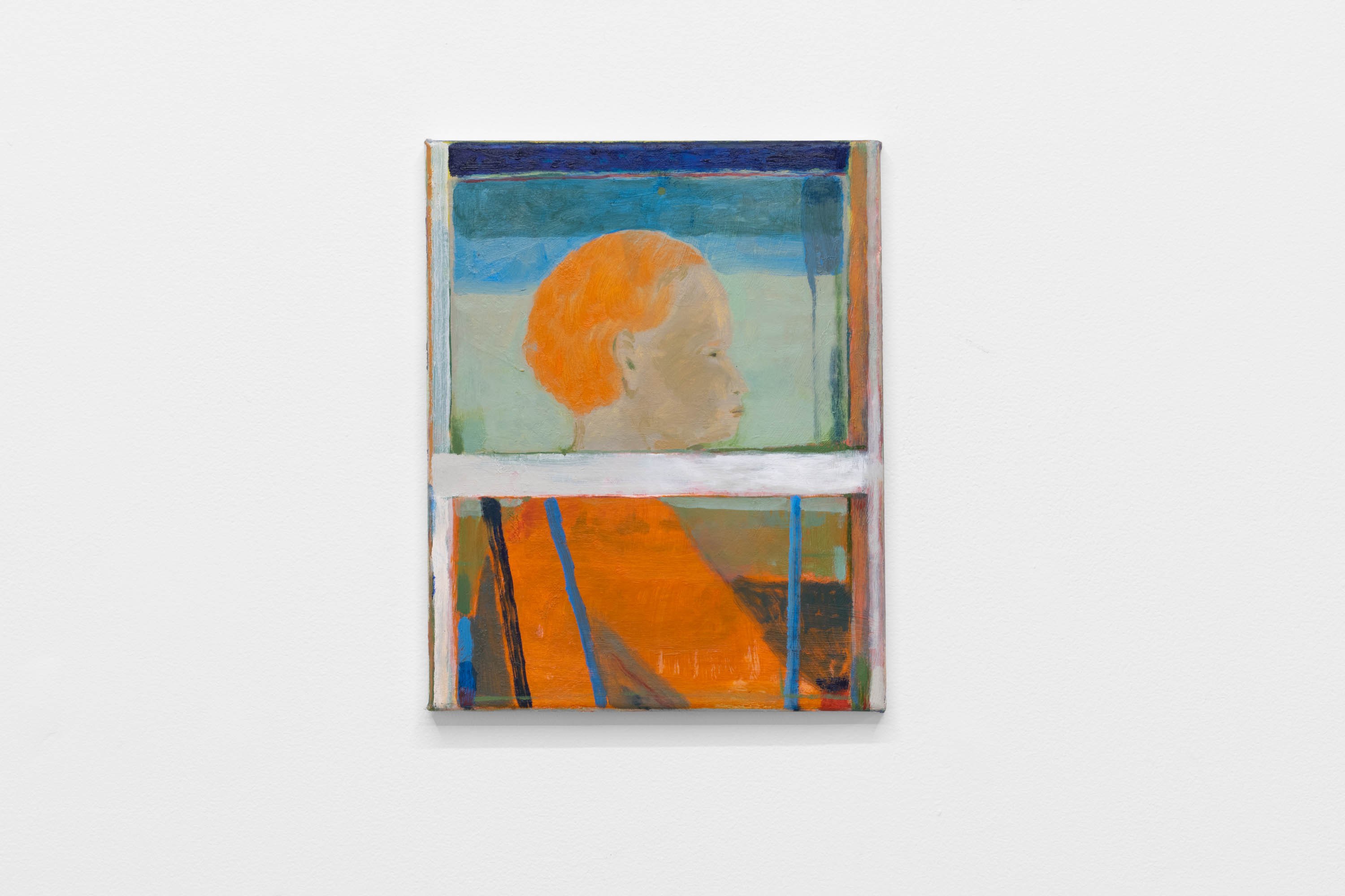 Profile & Frame, Oliver Hoffmeister, oil on canvas, 31 x 25cm, 2024