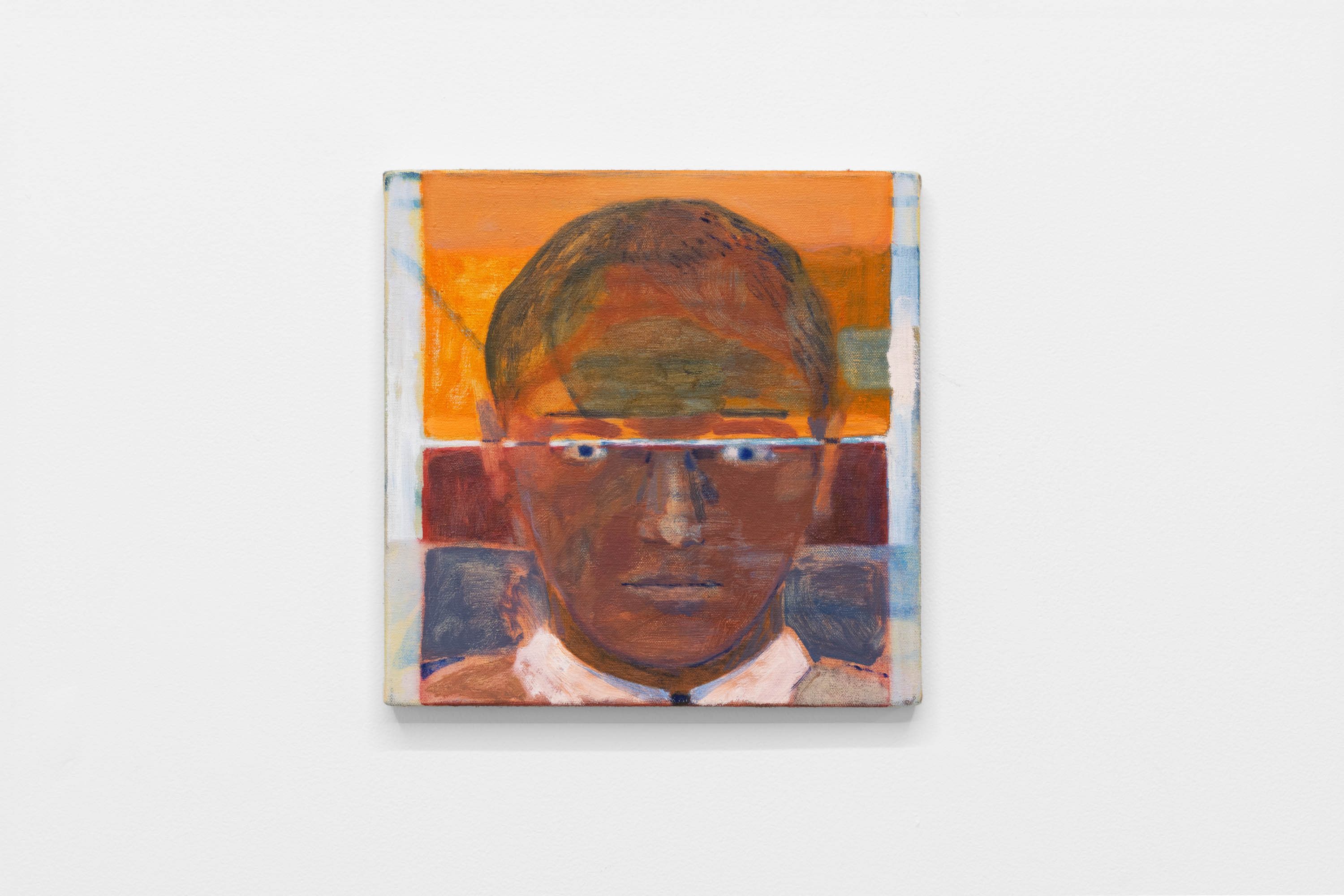 Face & H, Oliver Hoffmeister, oil on canvas, 30.5 x 30.5cm, 2024