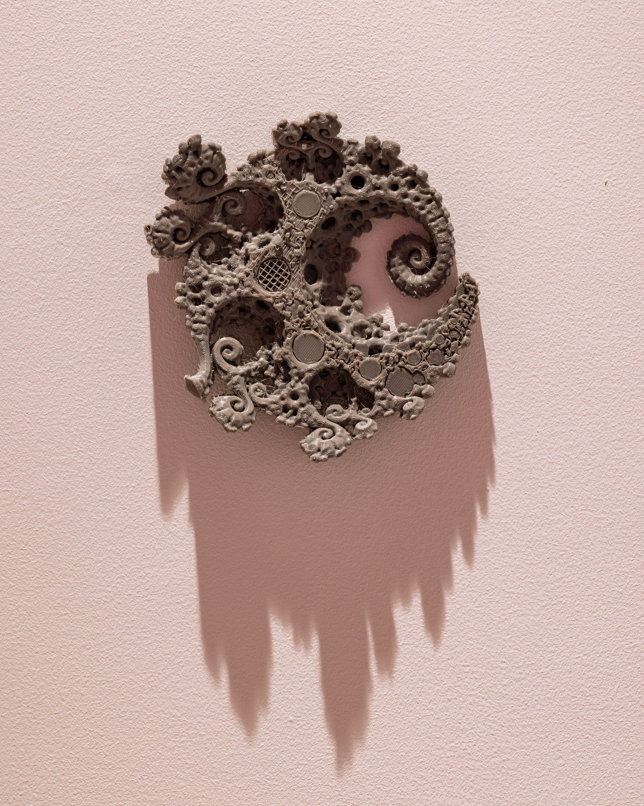 Eternal Engine, "Infinite Sun II", 2024, 3D printing, PLA, 18 x 5 x 3 cm, photo by Szymon Sokolowski