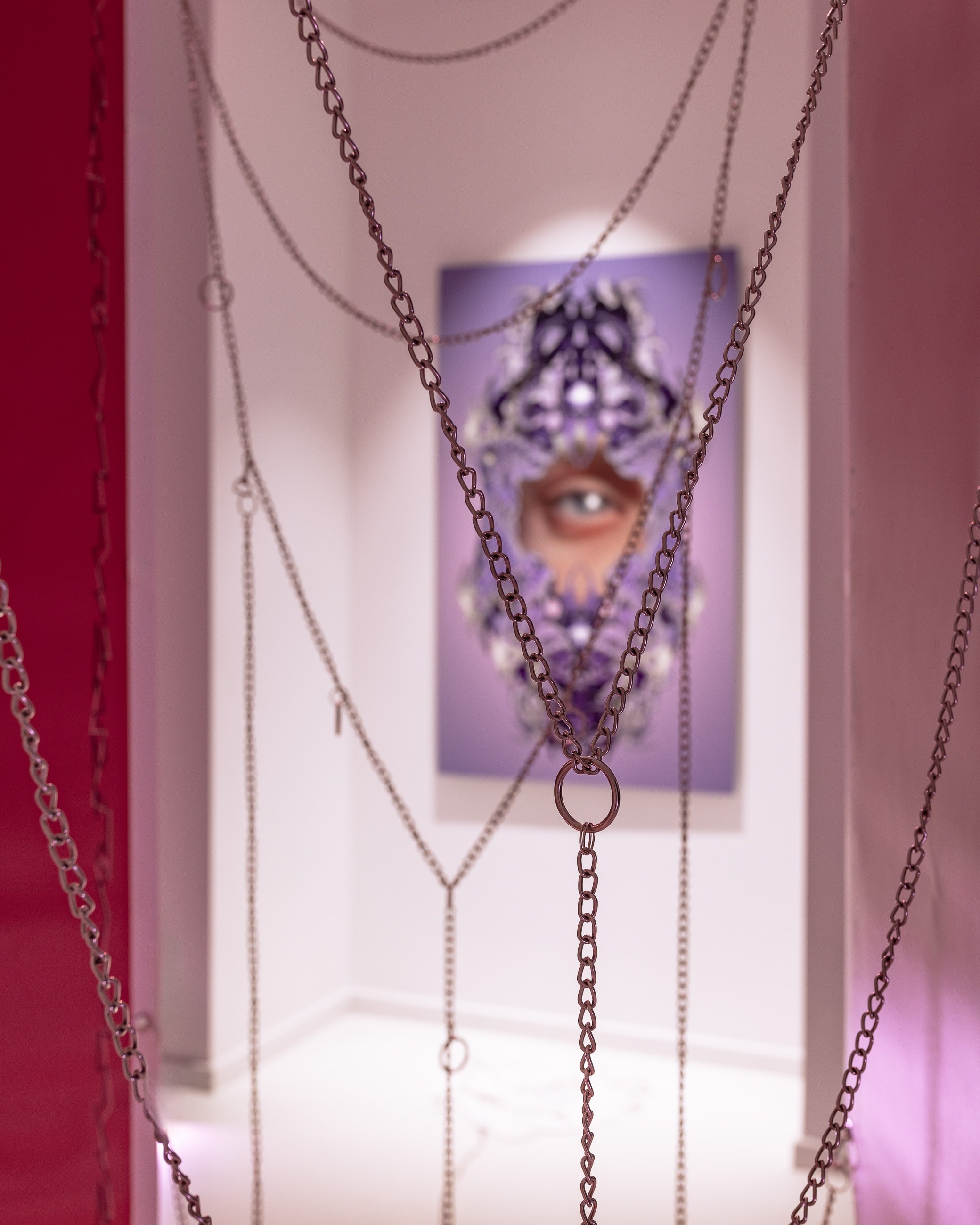 Exhibition view: "Infinite Realm" by Omsk Social Club and Eternal Engine at HOS Gallery in Warsaw, photo by Szymon Sokolowski