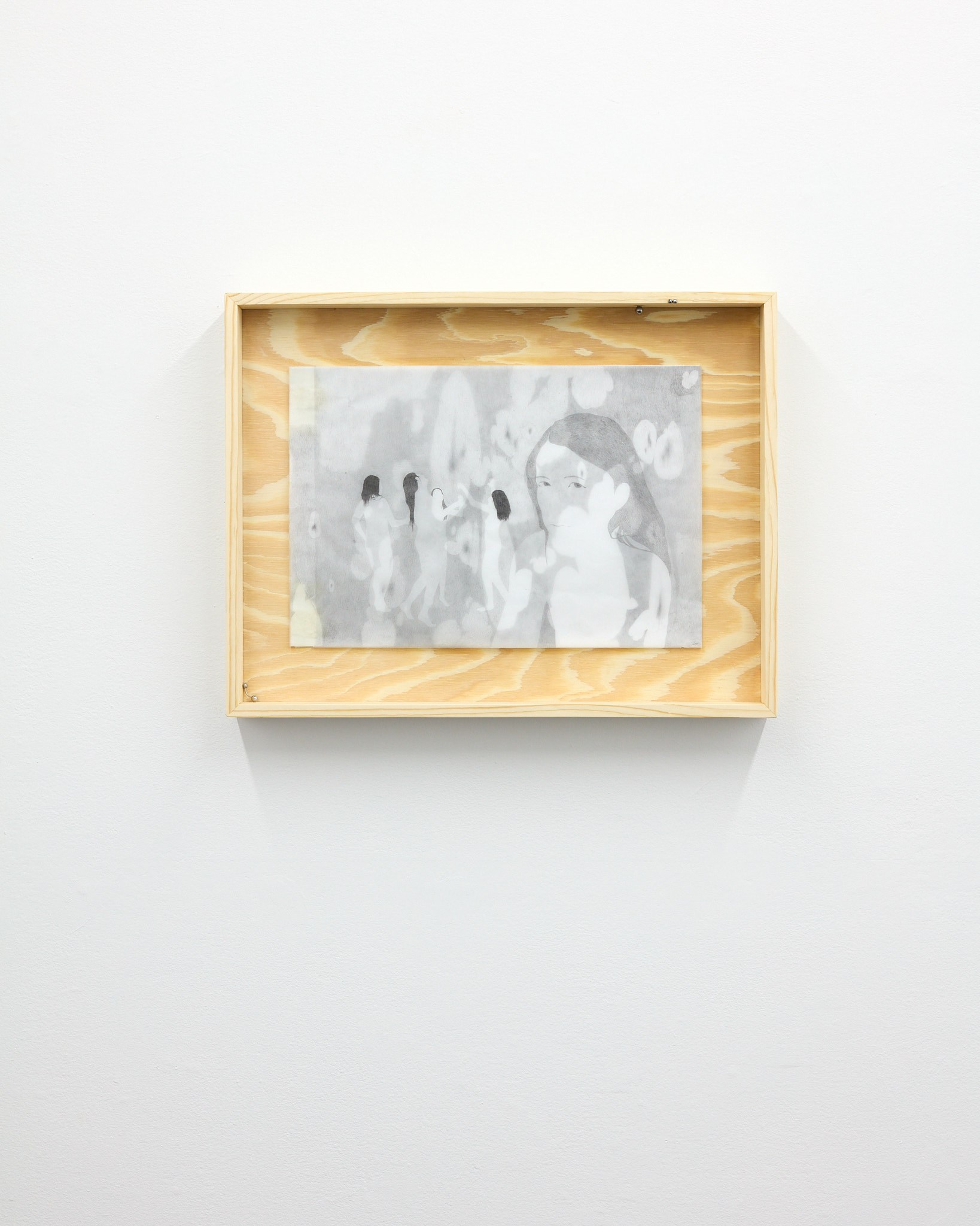 Naomi Hawksley, Four Girls Dancing, 2024 graphite on vellum 16.5 x 11.7 in 41.91 x 29.72 cm