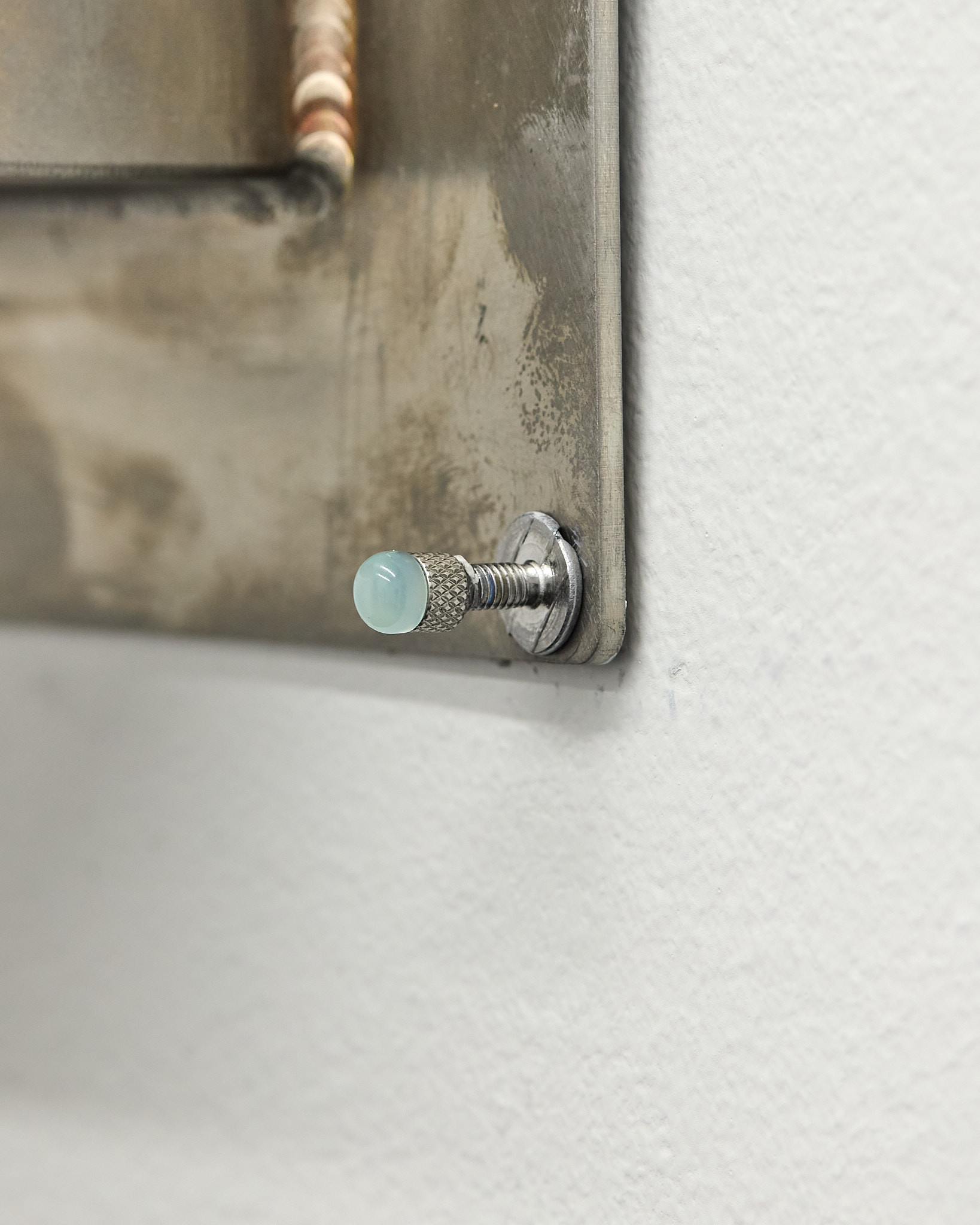 Naomi Hawksley, Untitled I, 2024 wax, stainless steel. detail