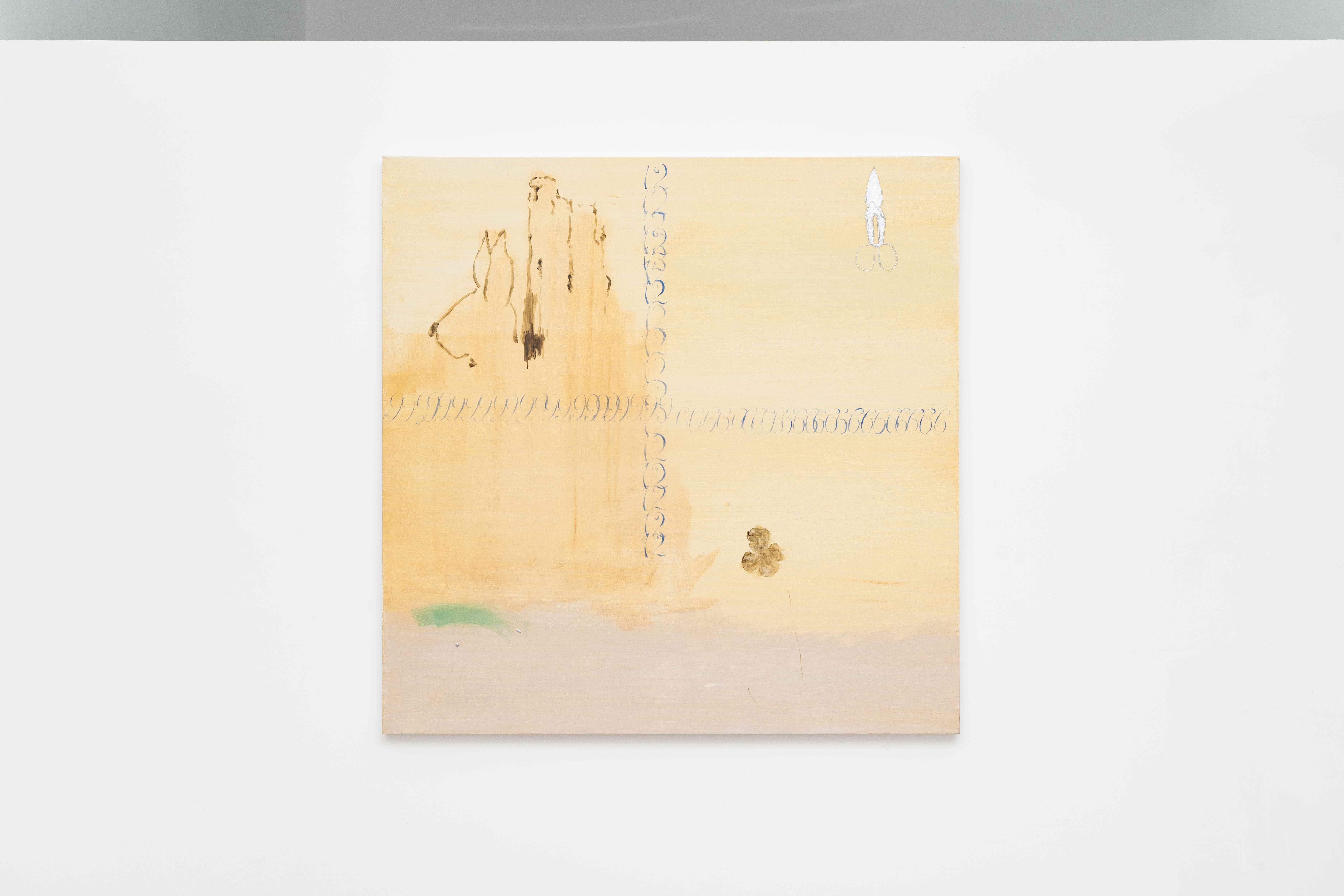 Bye J, 2024, 120x120cm, Oil on linen