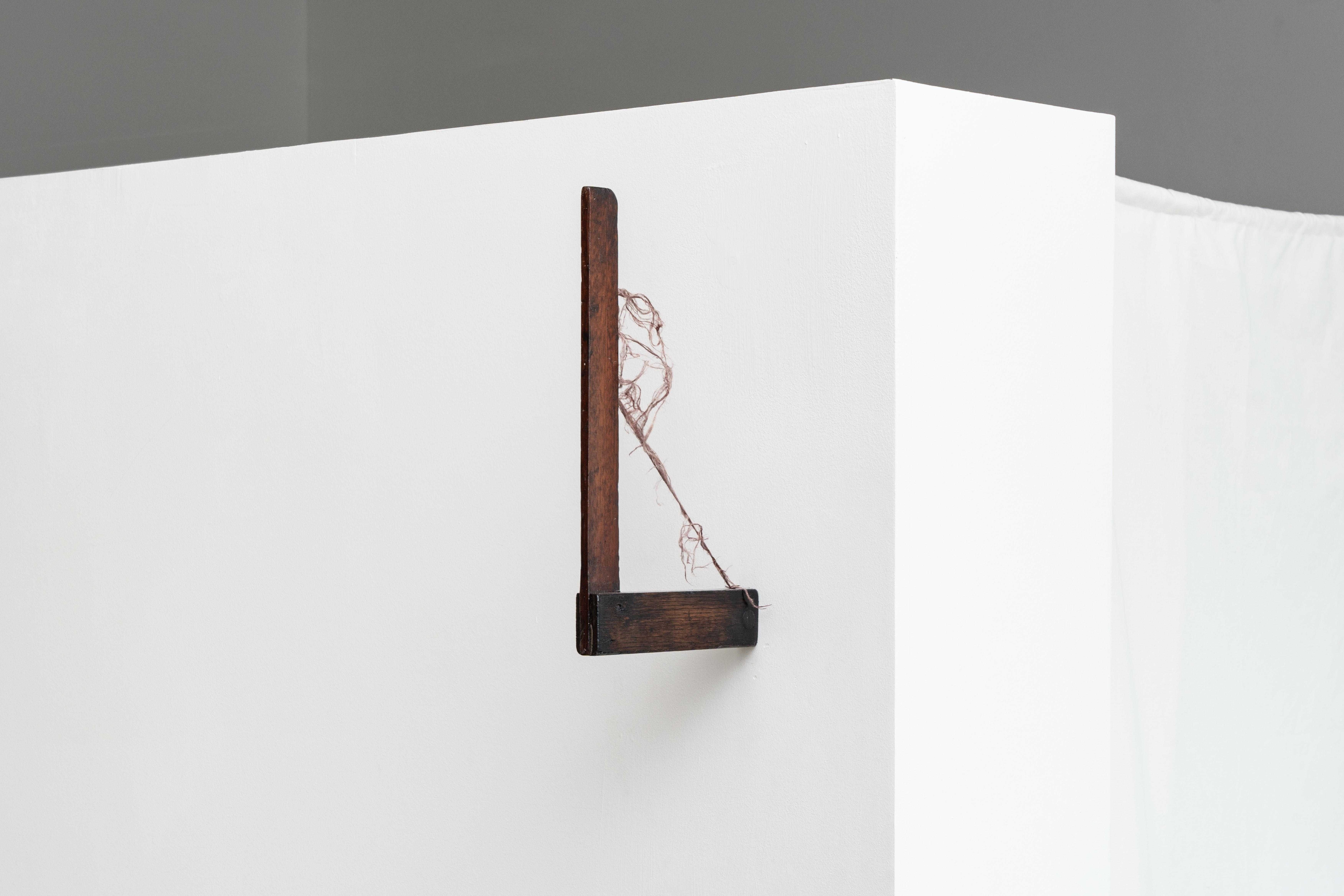 When Protected and Allowed to Breathe, 2024, 19.5x35cm, Wood Structure, Mulberry Bark Fiber, Mineral Pigments