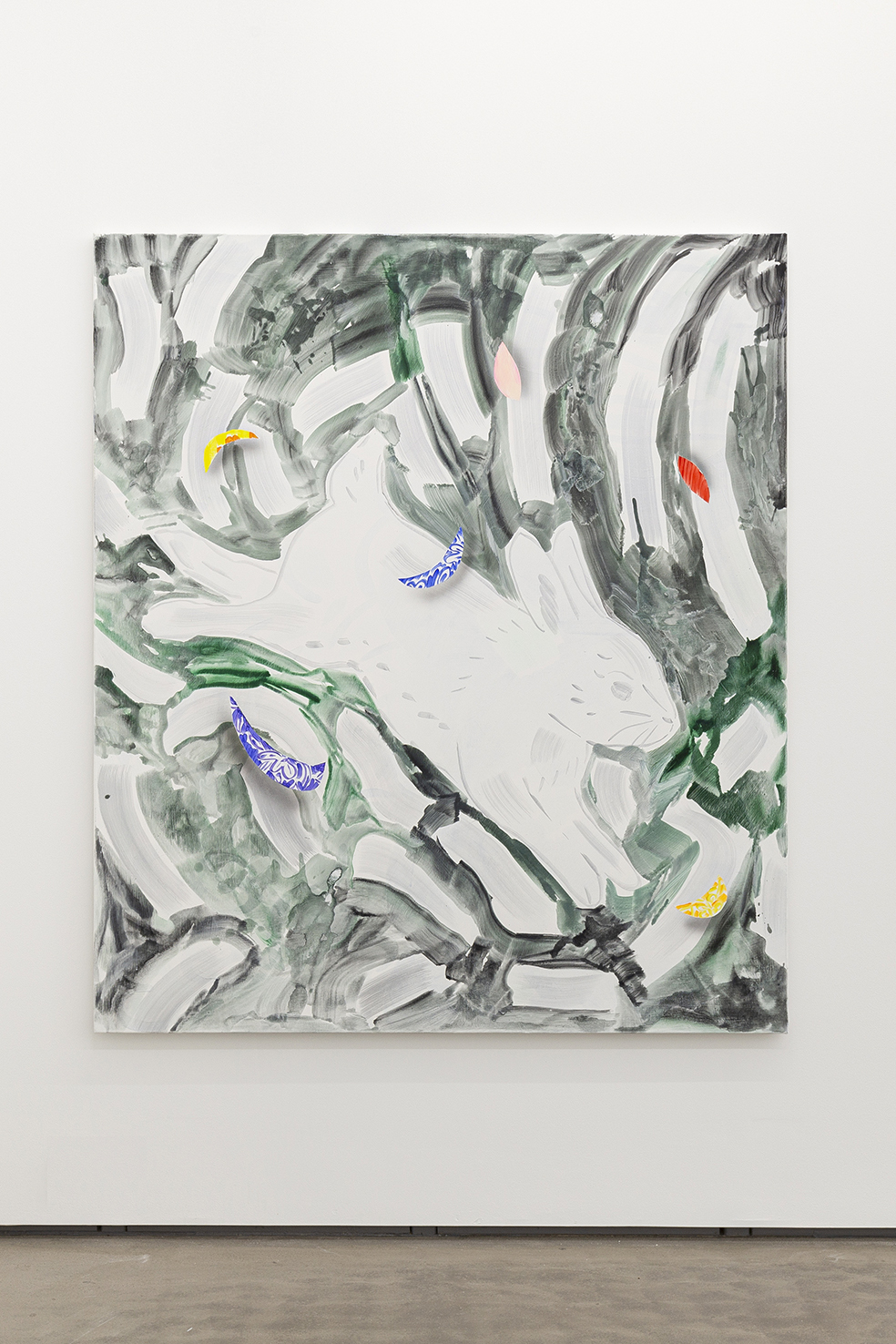 Yesterday in my pocket, acrylic on canvas, 150 x 130 cm