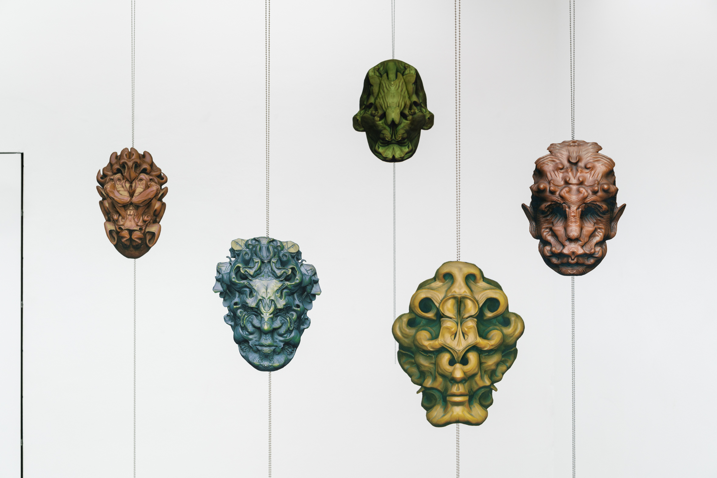 Caroline Delieutraz, works from the series "Trolls Just Want to Have Fun", installation view, PAW Gallery