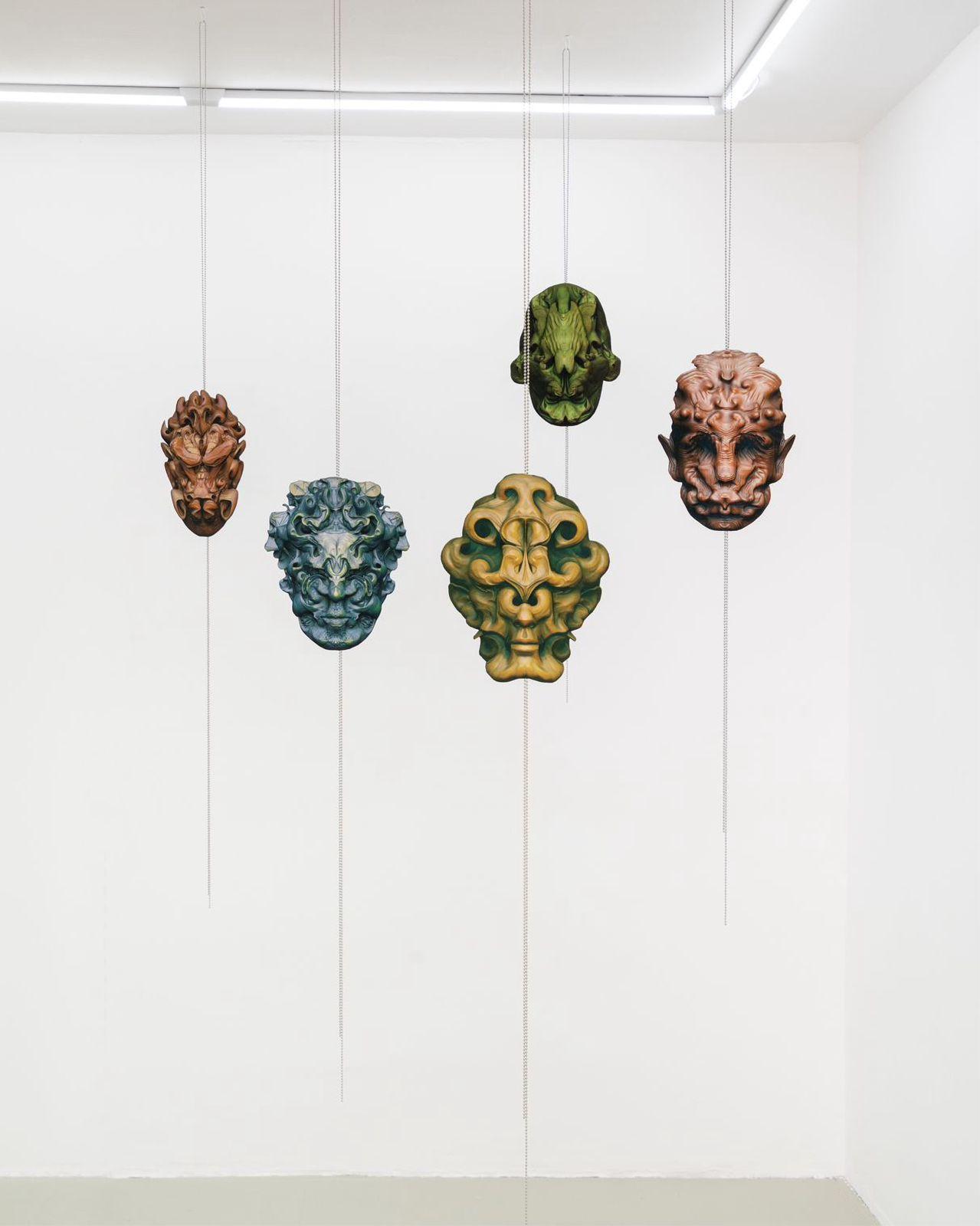 Serpentinite, installation view, Caroline Delieutraz, Susi Gelb, Vicente Hirmas, PAW Gallery