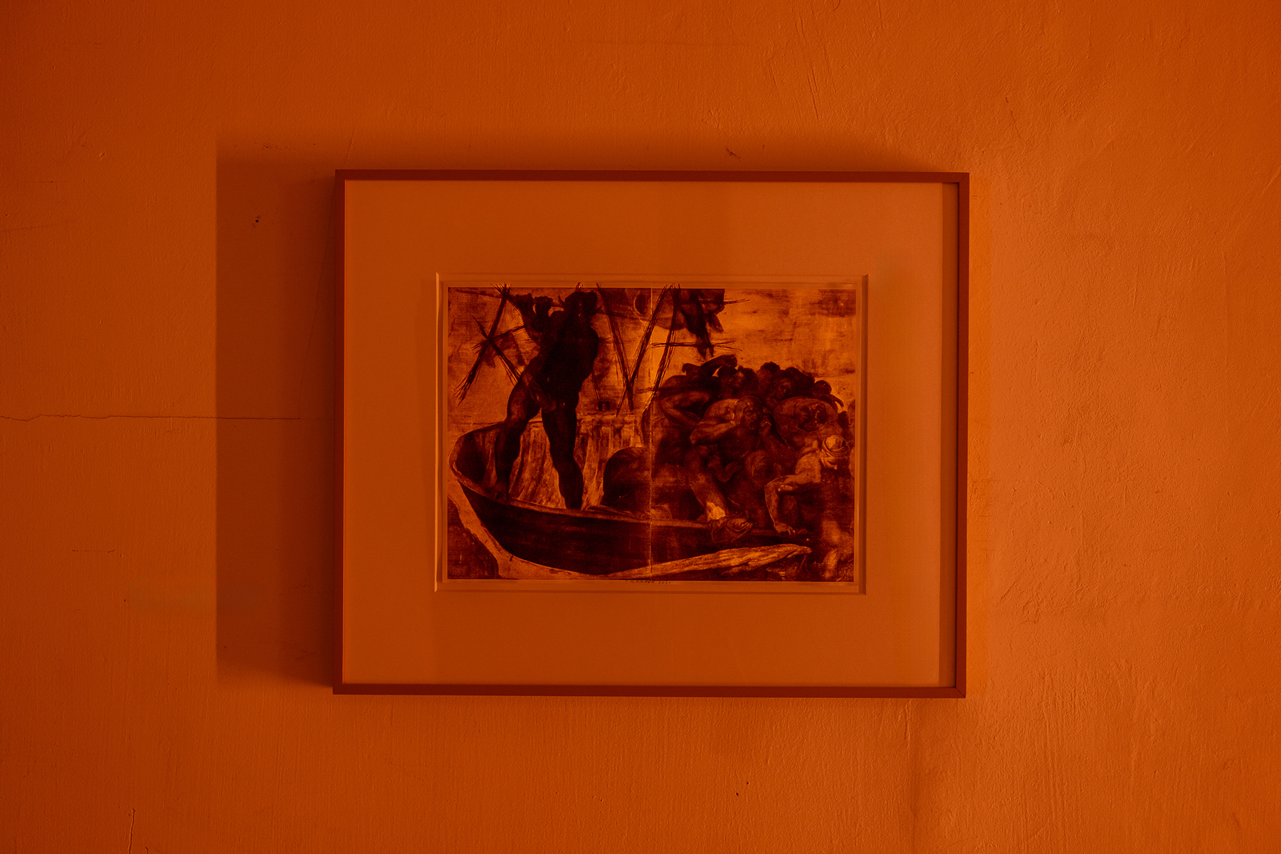 Tim Plamper, RAVE, 2024 ball pen and pencil on laser print, 29,7 × 41 cm