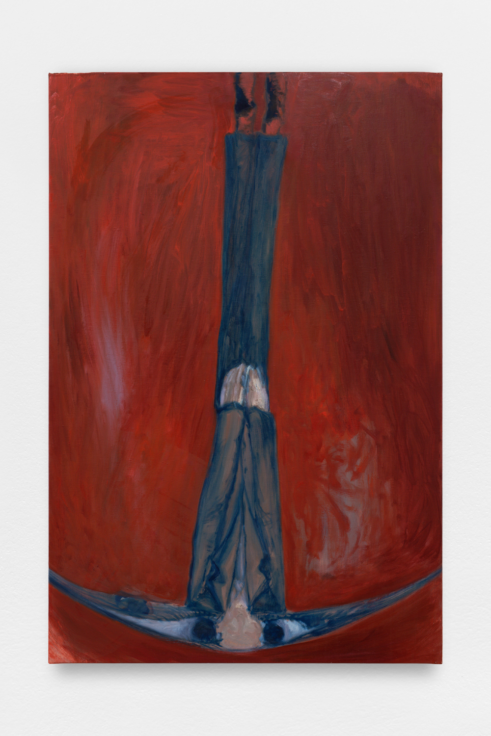 Zhiliang Jin, Double silence, 2024, oil on linen, 120 x 80 cm, unique