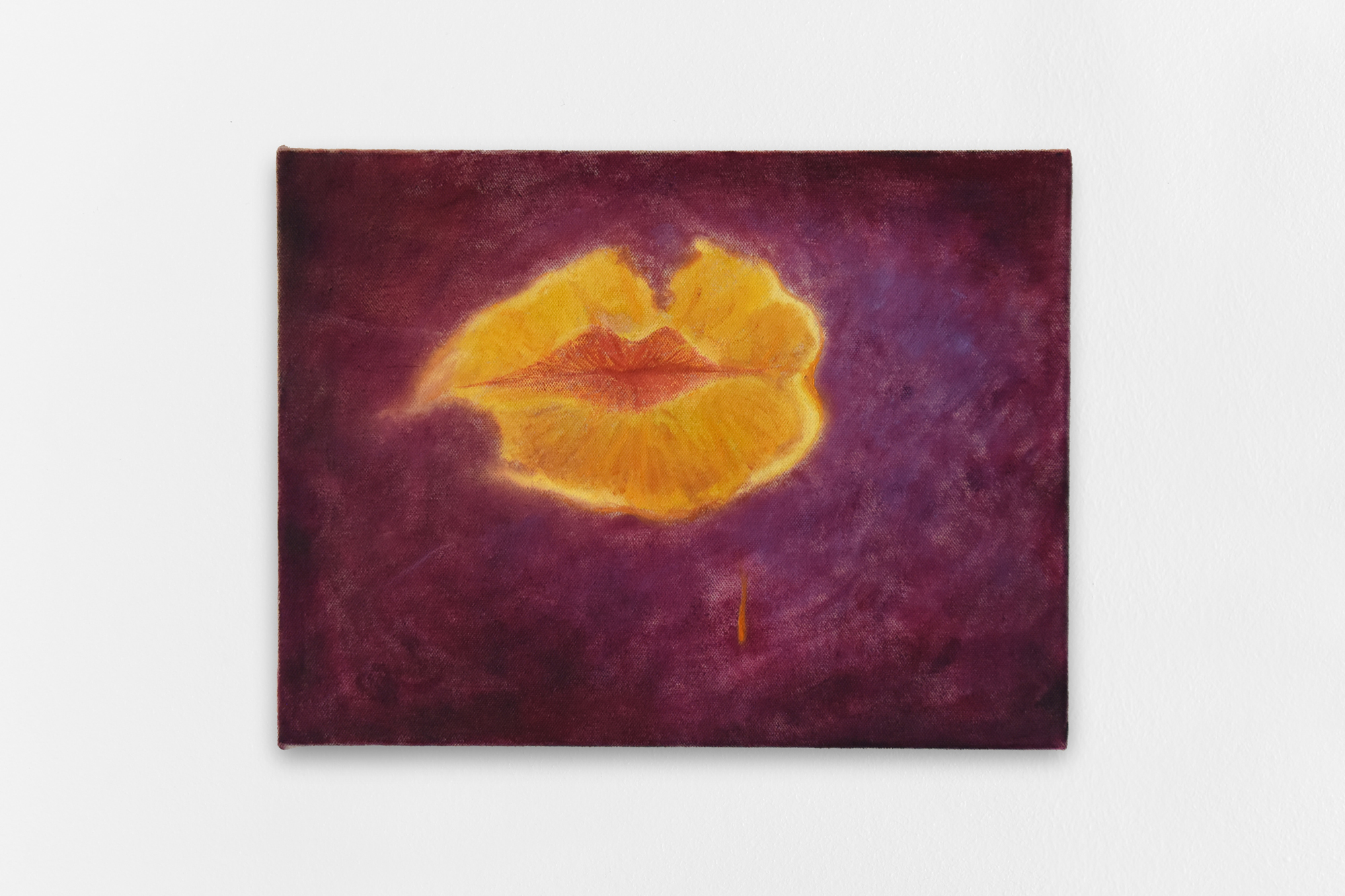 Zhiliang Jin, The orange kiss, 2024, oil on canvas, 30 x 40 cm, unique