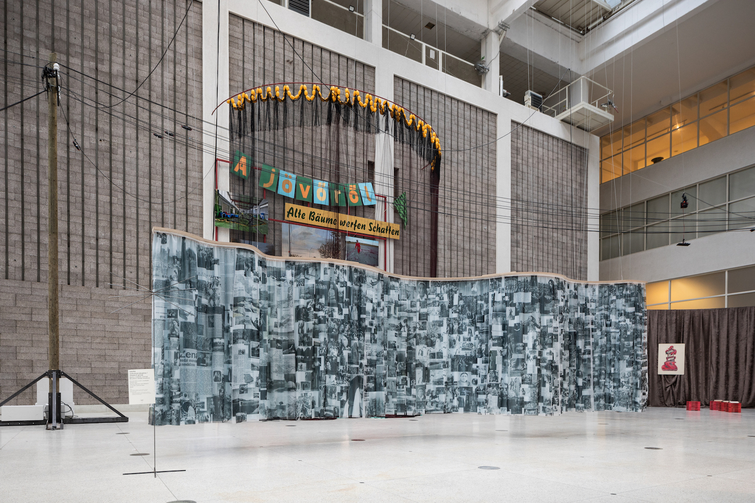 DAVRA research group (Madina Joldybek, Zumrad Mirzalieva, Saodat Ismailova),Taming Women and Waters in Soviet Central Asia, 2024, exhibition view, Biennale Matter of Art 2024, National Gallery Prague © Jonáš Verešpej