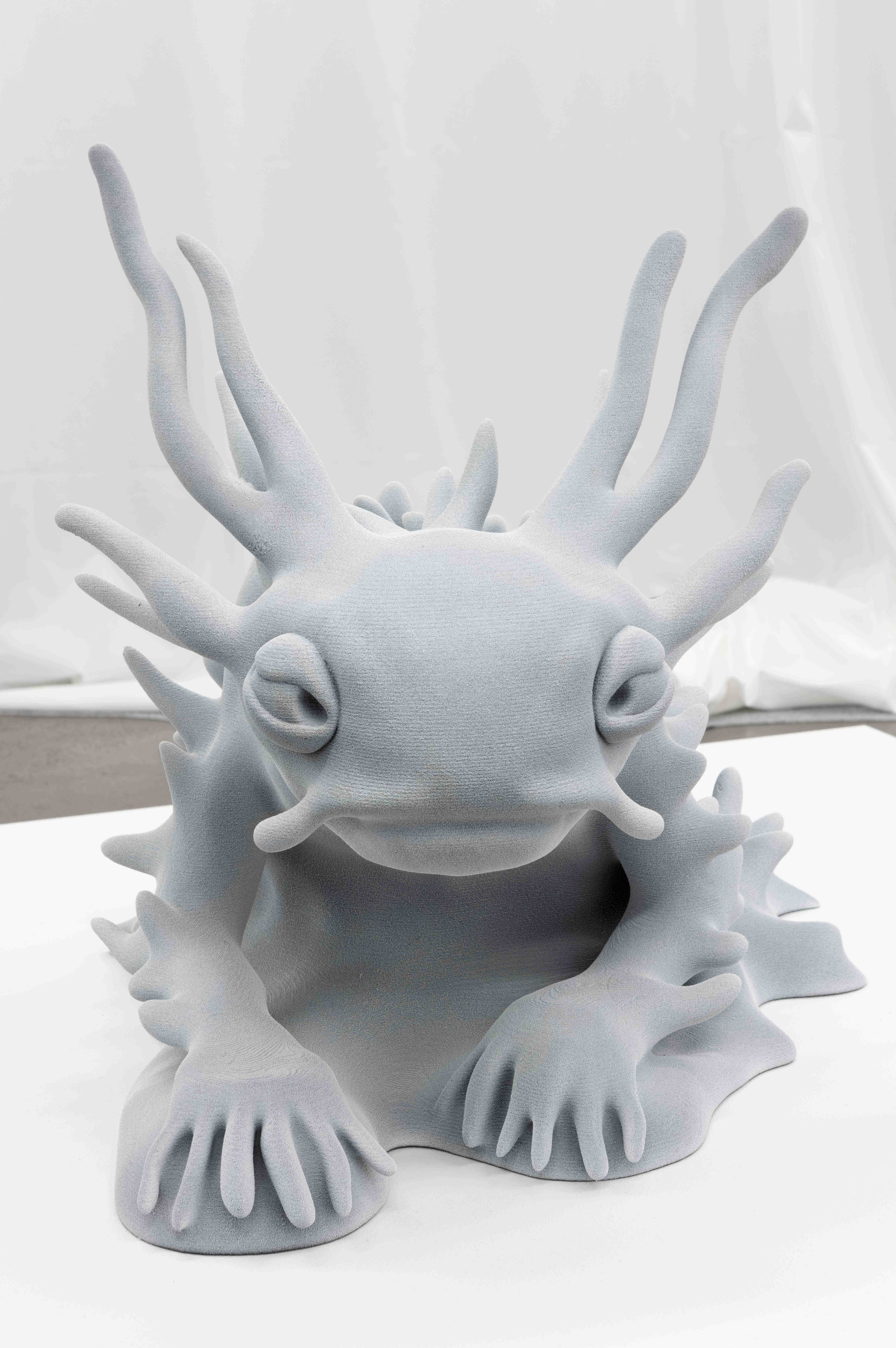 Mary-Audrey Ramirez, Spiky, 2023, 3D printed sand, 43,2 × 45 x 60 cm 
Courtesy: the artist and MARTINETZ, Cologne
Photo: Tamara Lorenz