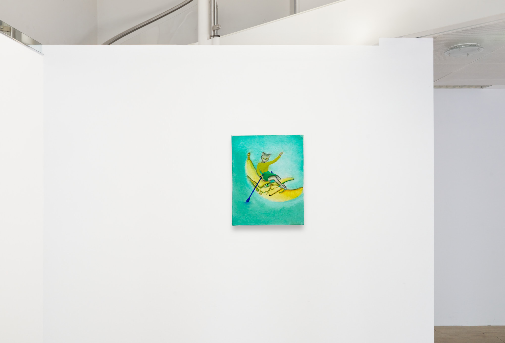 Philip Hinge, thawed lake, 2020, Acrylic on canvas, 51 x 40,5 cm