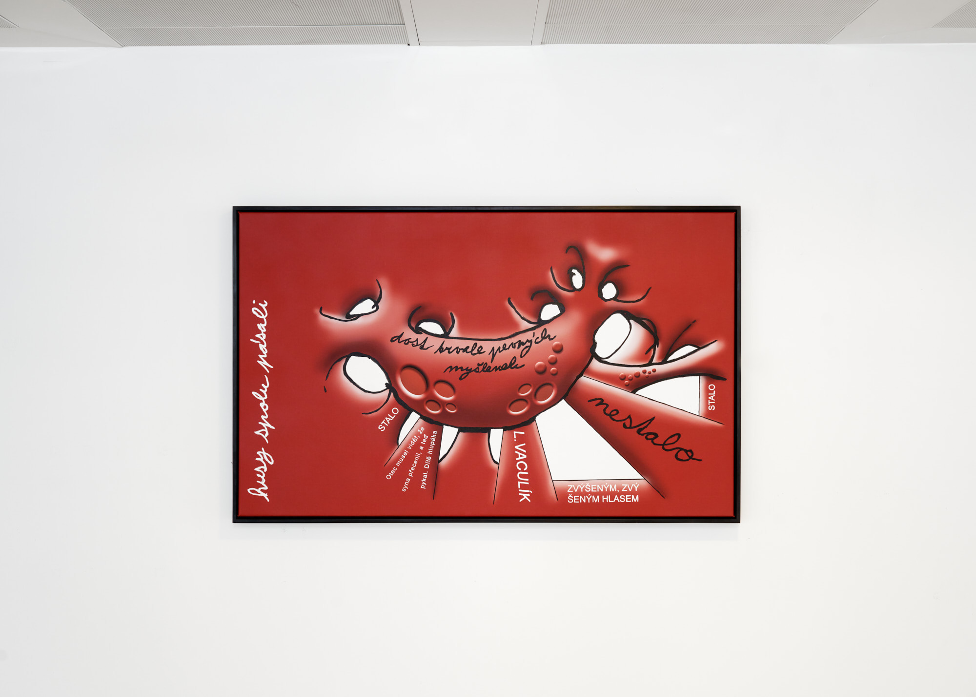 Richard Nikl, Untitled, 2021, Acrylic, ink and varnish on canvas, 80 x 130 cm