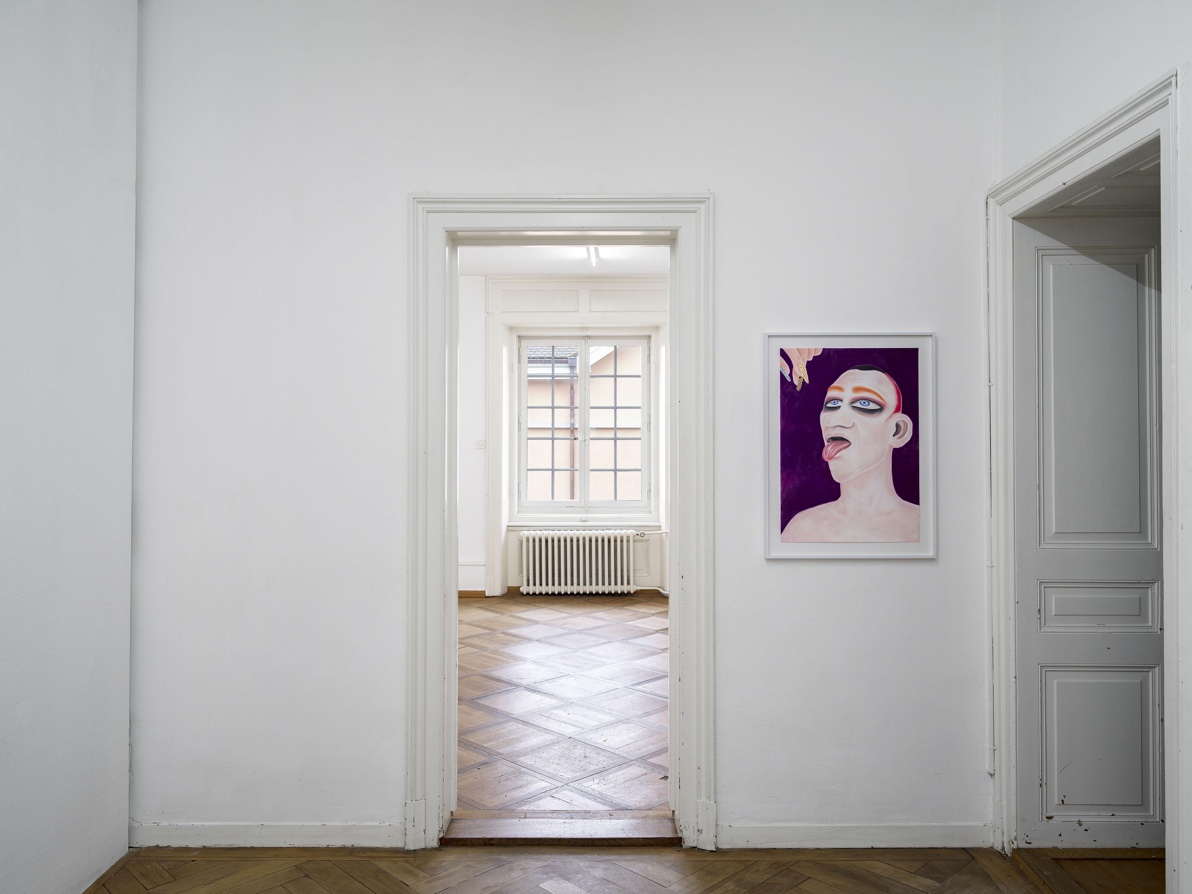 Milva Stutz, Swallow, 2024, Exhibition View „If You See Me Stumble“, Kunsthaus Langenthal, 2024. Photo: Cedric Mussano, Courtesy: The artist, Galerie Barbara Seiler.