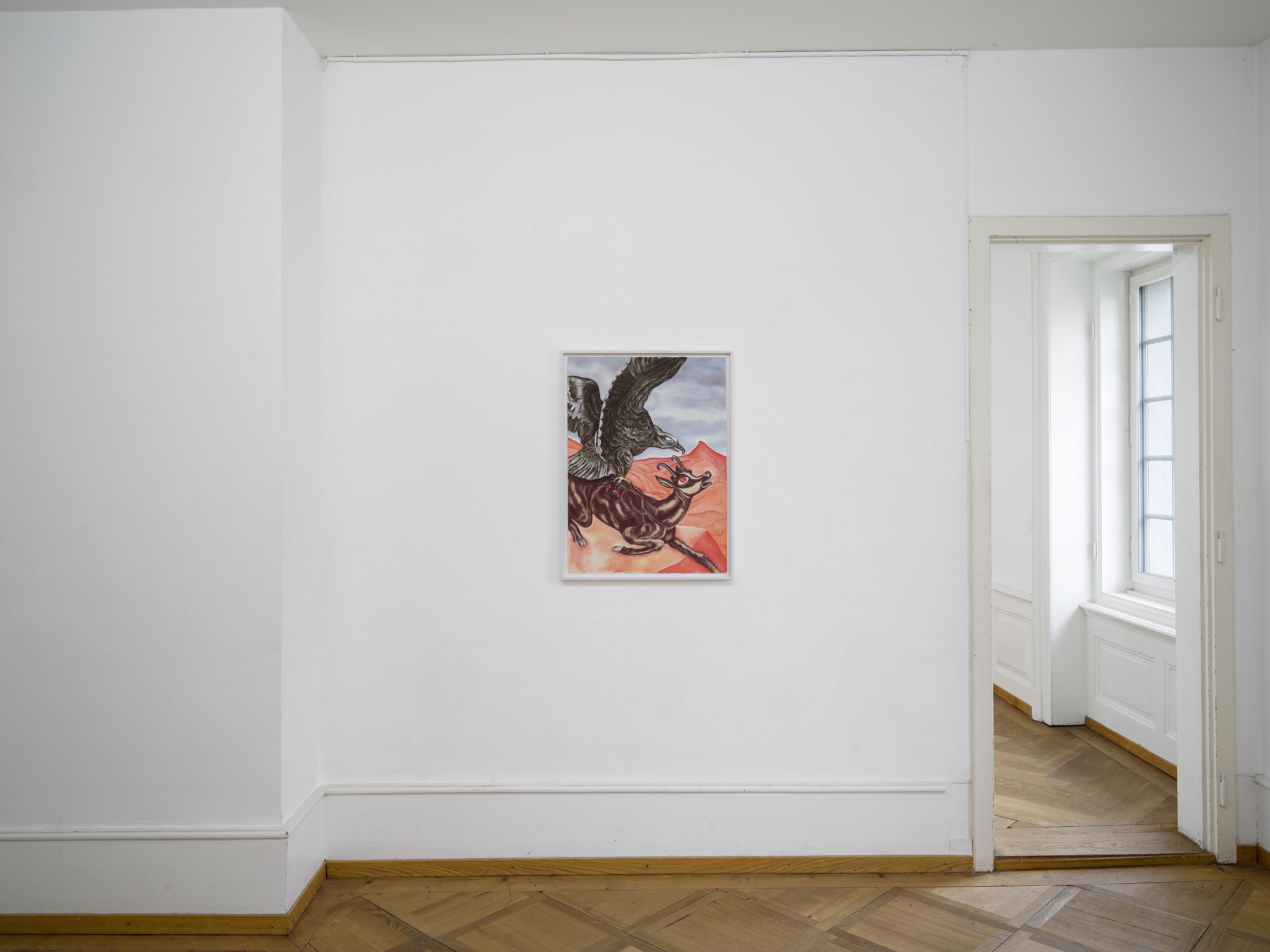 Milva Stutz, You Don‘t Yell At The Boulder For Being A Rock, 2024, Exhibition View „If You See Me Stumble“, Kunsthaus Langenthal, 2024. Photo: Cedric Mussano, Courtesy: The artist, Galerie Barbara Seiler.
