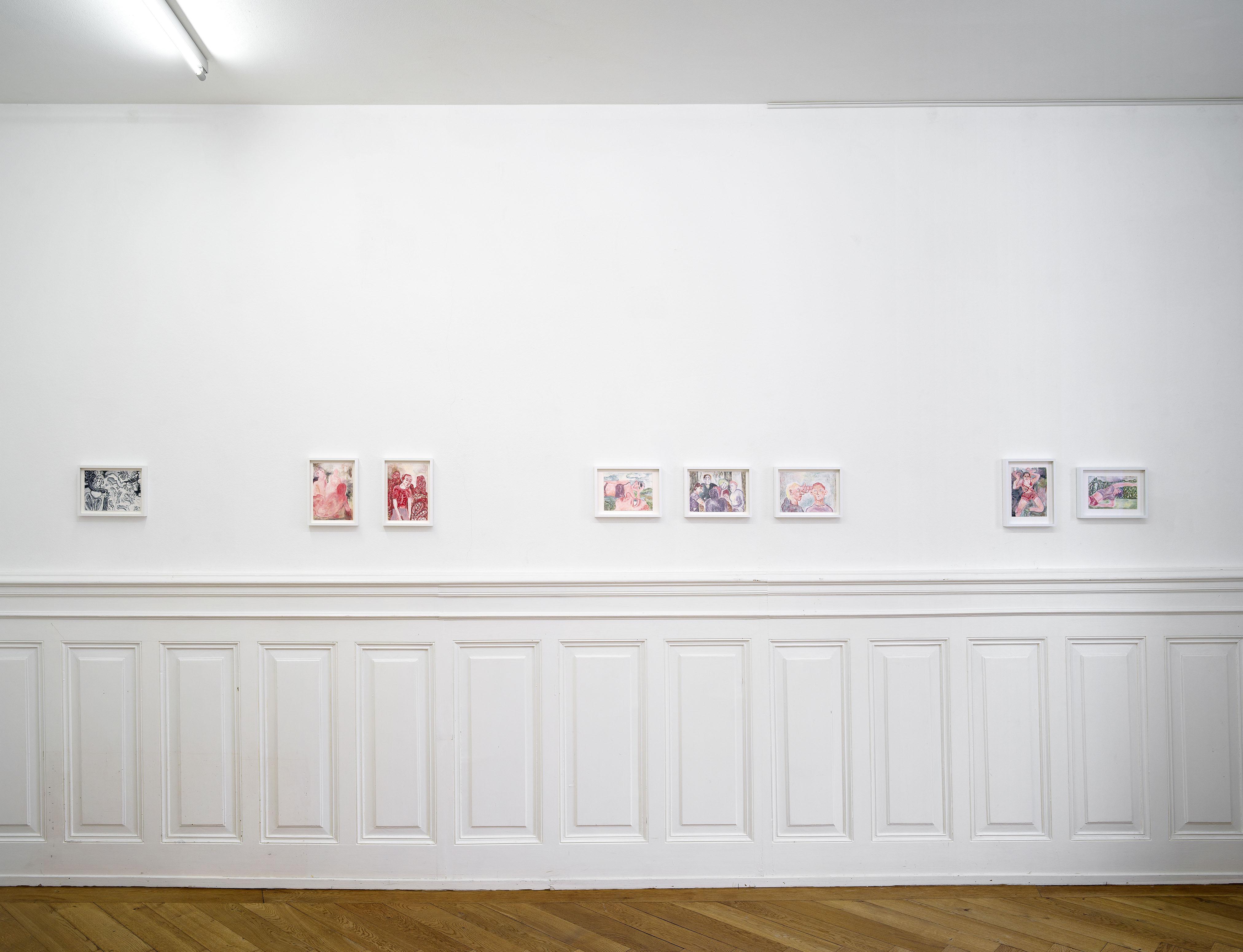 Milva Stutz, Friends, 2024, Exhibition View „If You See Me Stumble“, Kunsthaus Langenthal, 2024. Photo: Cedric Mussano, Courtesy: The artist, Galerie Barbara Seiler.
