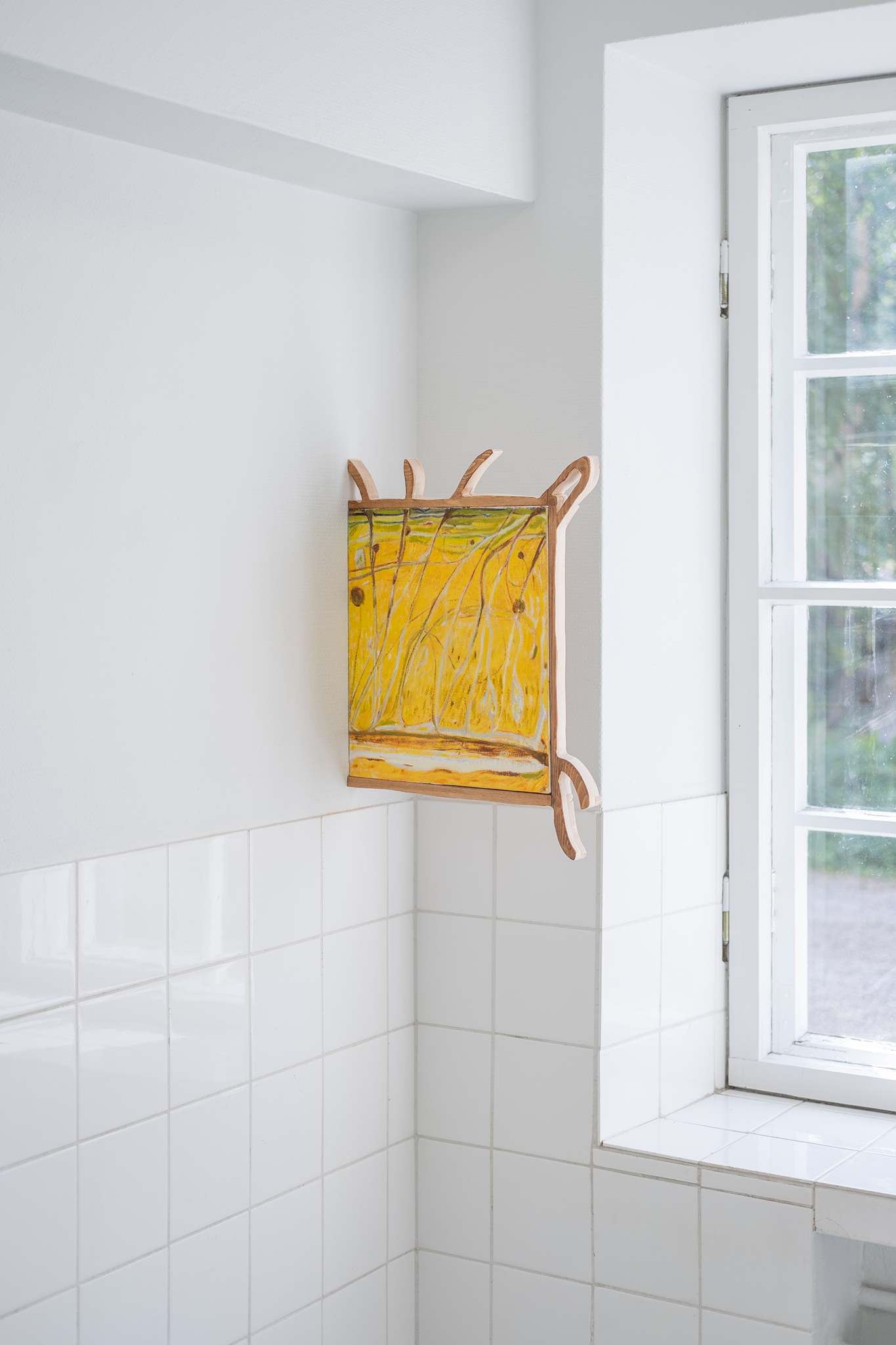 "45°C", 50x72 cm, oil on canvas, wood, 2024 / Kerttu Saali