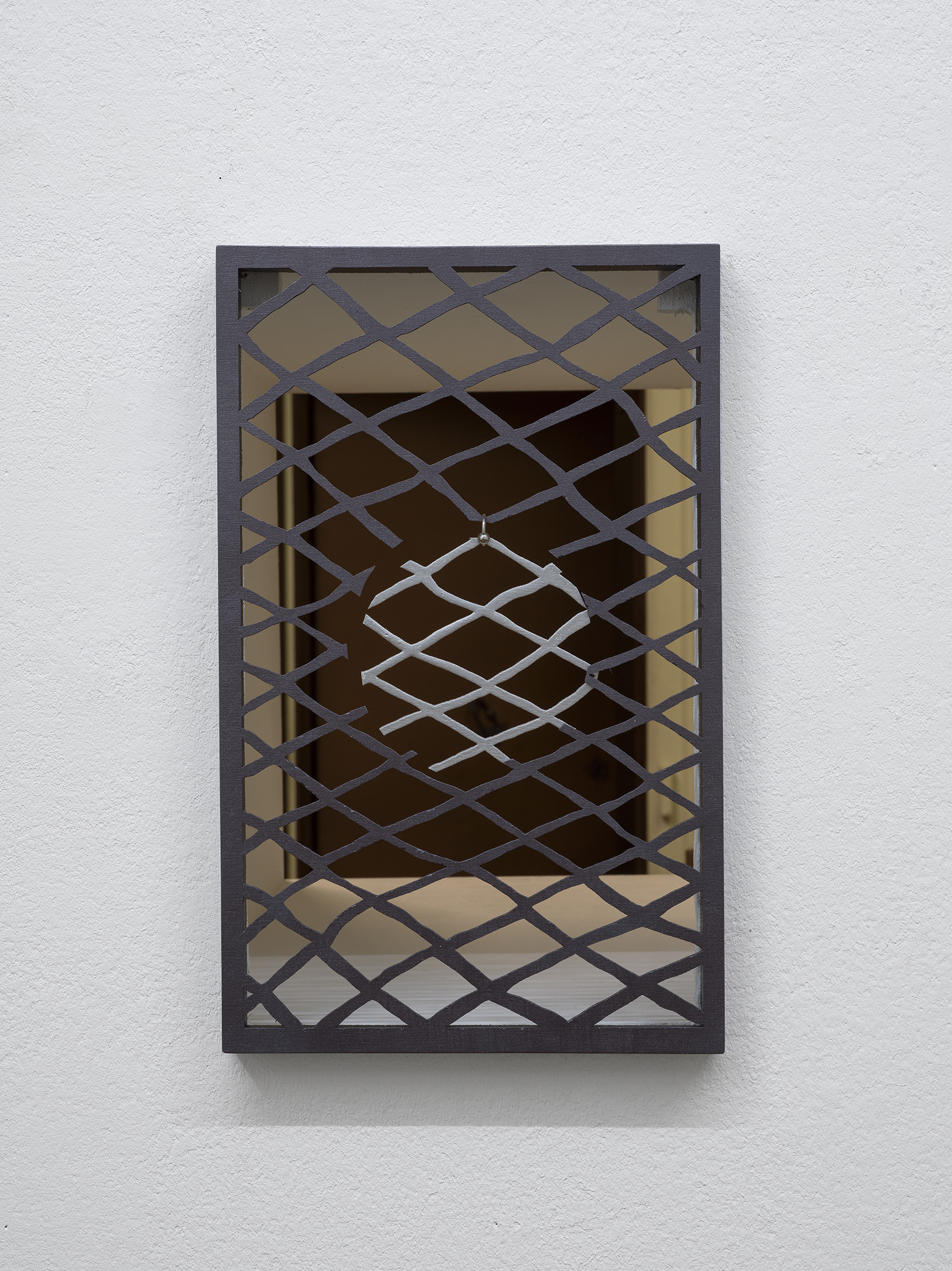 Lou Masduraud, Escape Plan (Pierced), 2023, Exhibition View âWhat Cracks?â, Kunsthaus Langenthal, 2024. Photo: Cedric Mussano, Courtesy: The artist.