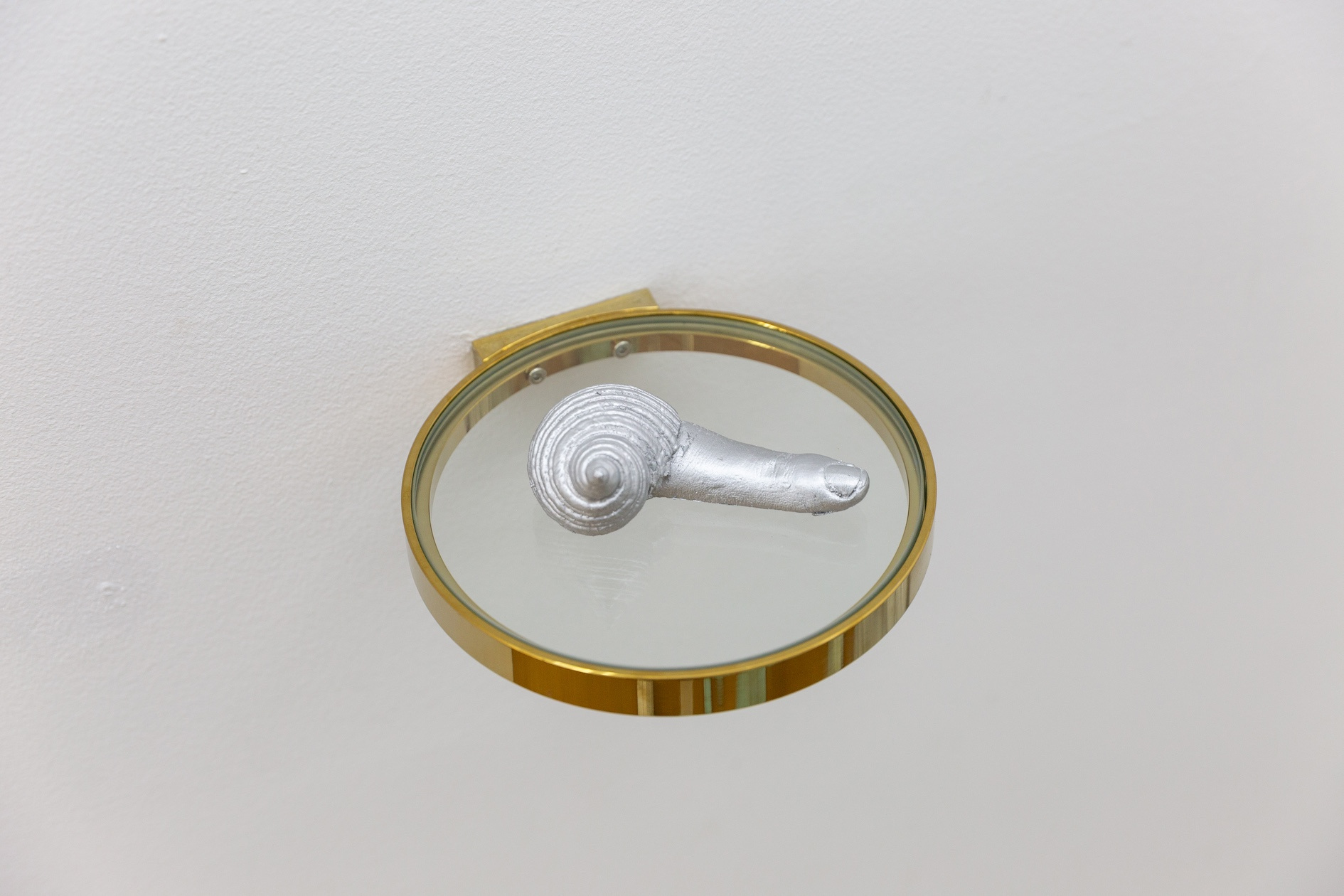 Dimitris Gketsis, Untitled, 2024, epoxy resin and copper leaf, 5.5 x 10 x 3 cm