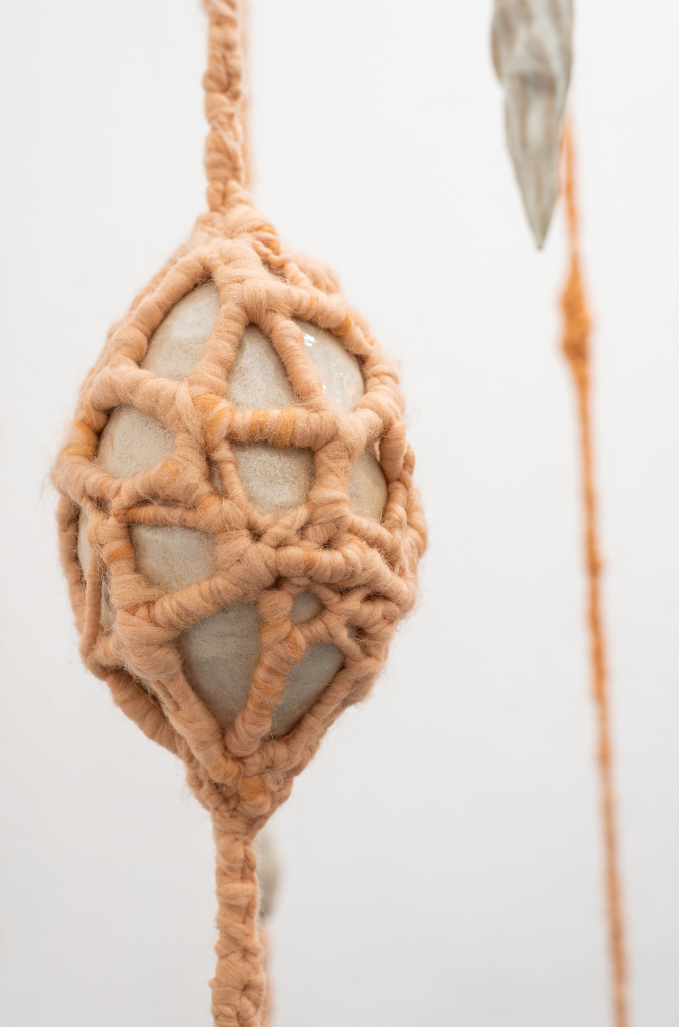 âDream Talismansâ, ceramics, wool, 2024.