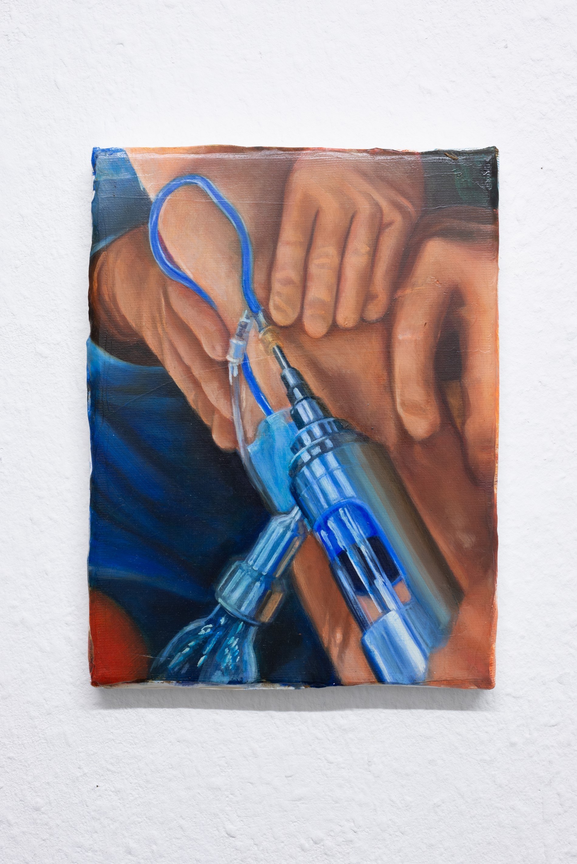 Agbo Godeau, Operate, 2024, oil on canvas, 24x18 cm  © The artist photo: Bernhard Adams