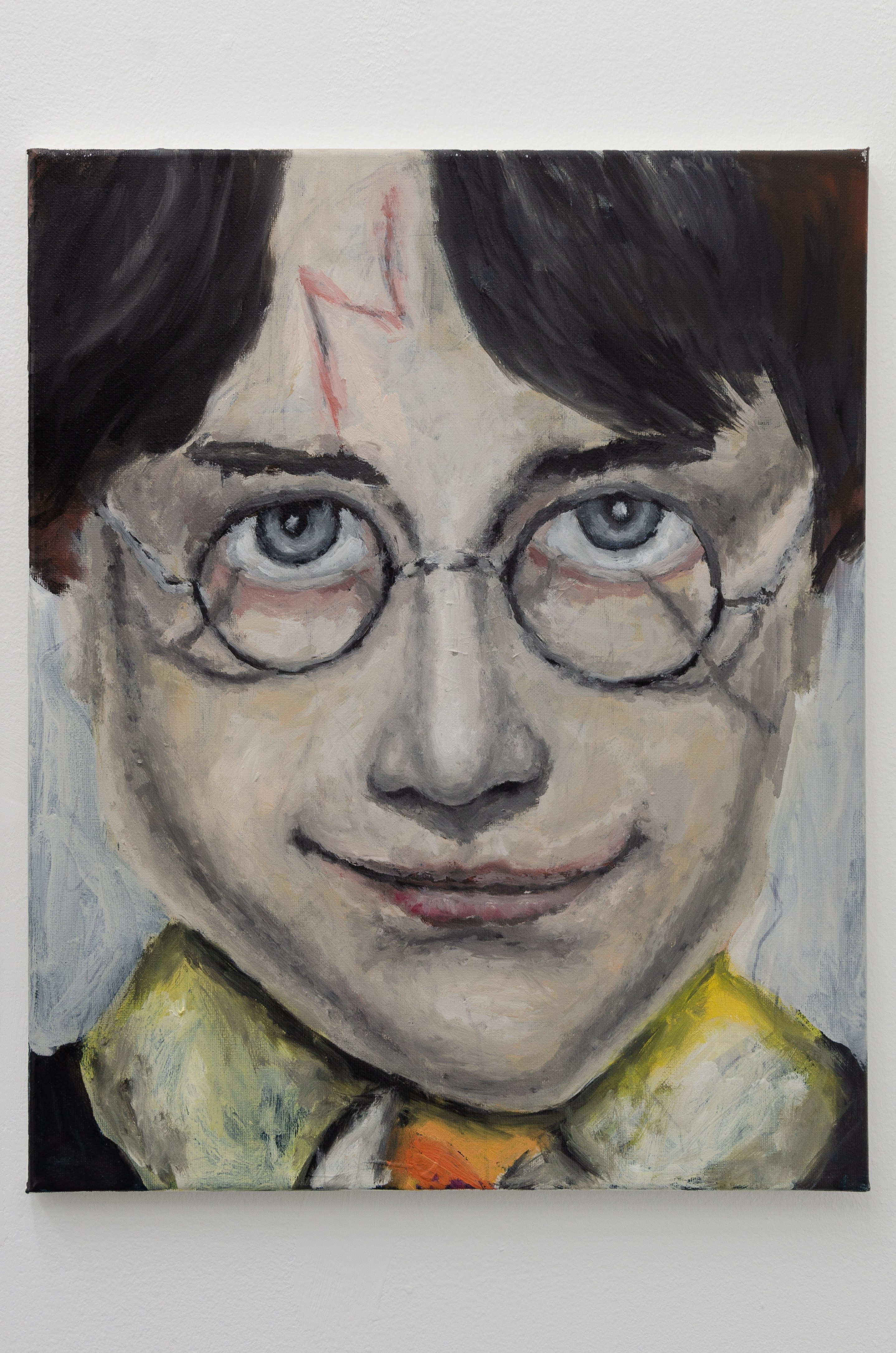 Luca Ilic, Harry Potter was a wizard - a wizard fresh from his first year at Hogwarts School of Witchcraft and Wizardry., 2024, Oil on canvas, 50cm x 40cm