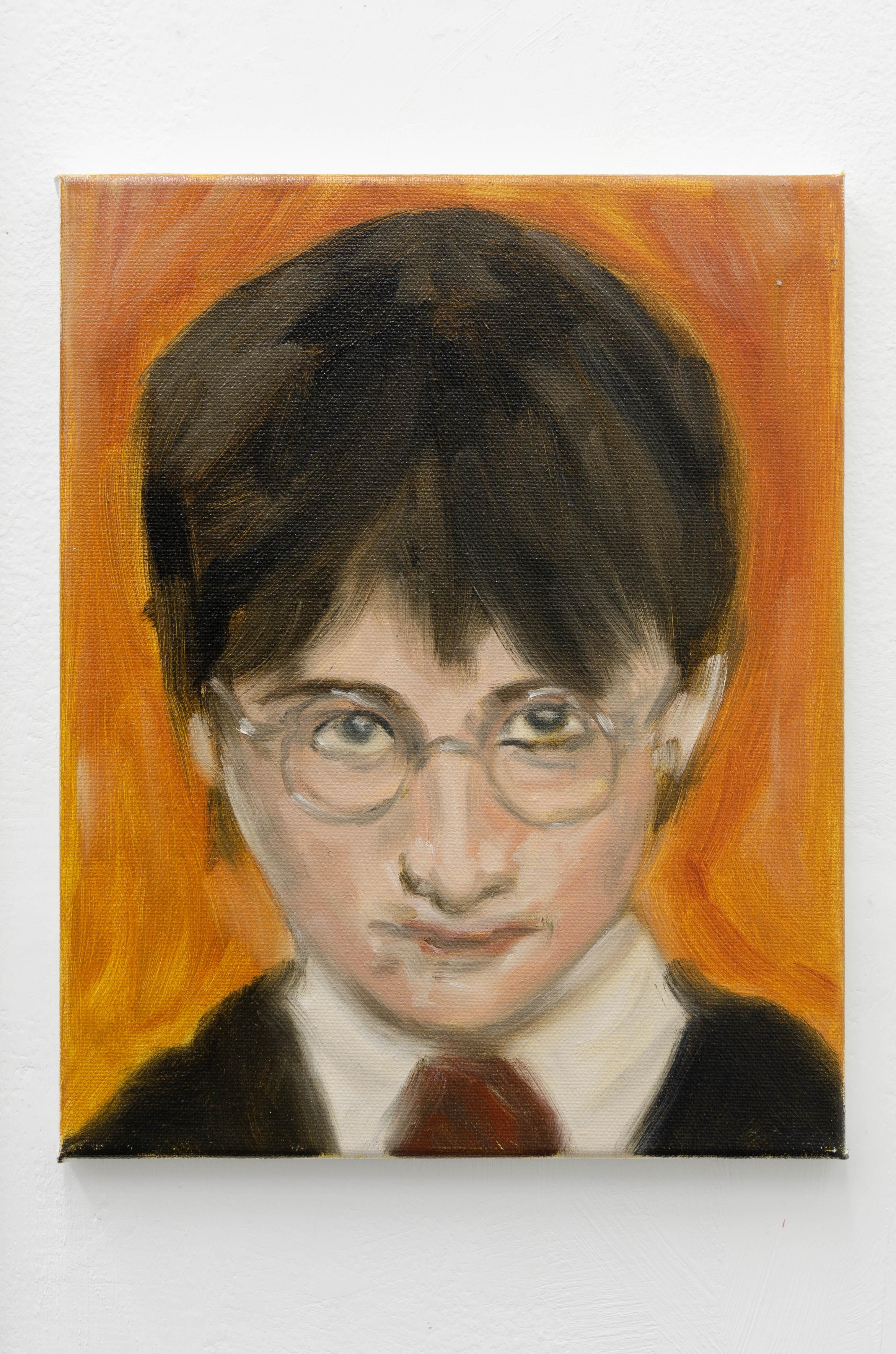 Luca Ilic, âDonât tell me what I can and canât do, Potter., 2022, Oil on canvas, 30cm x 24cm