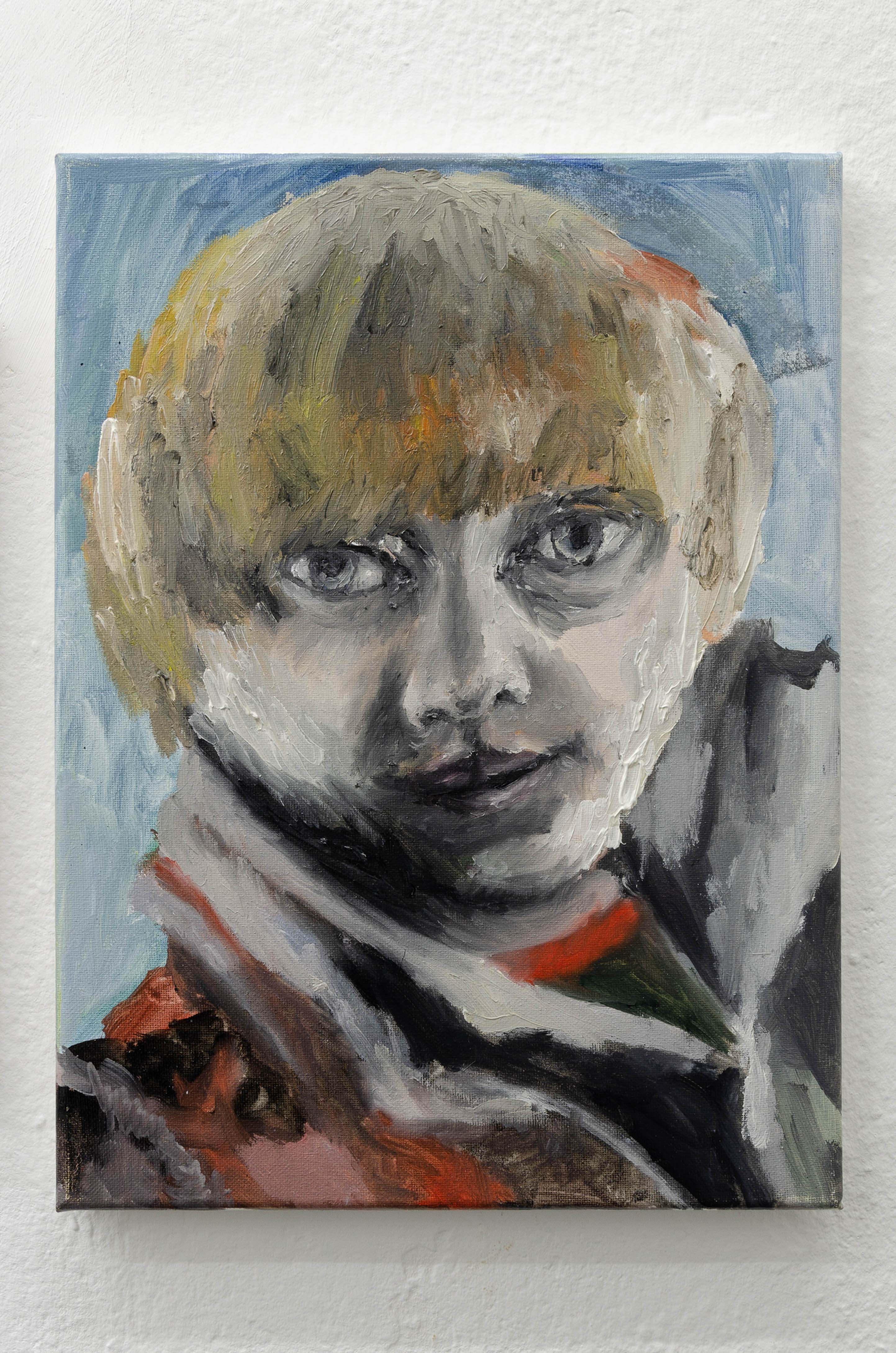 Luca Ilic, âYou knew?â said Harry. âYou knew Iâm a â a wizard?â, 2021, Oil on canvas, 40cm x 30cm