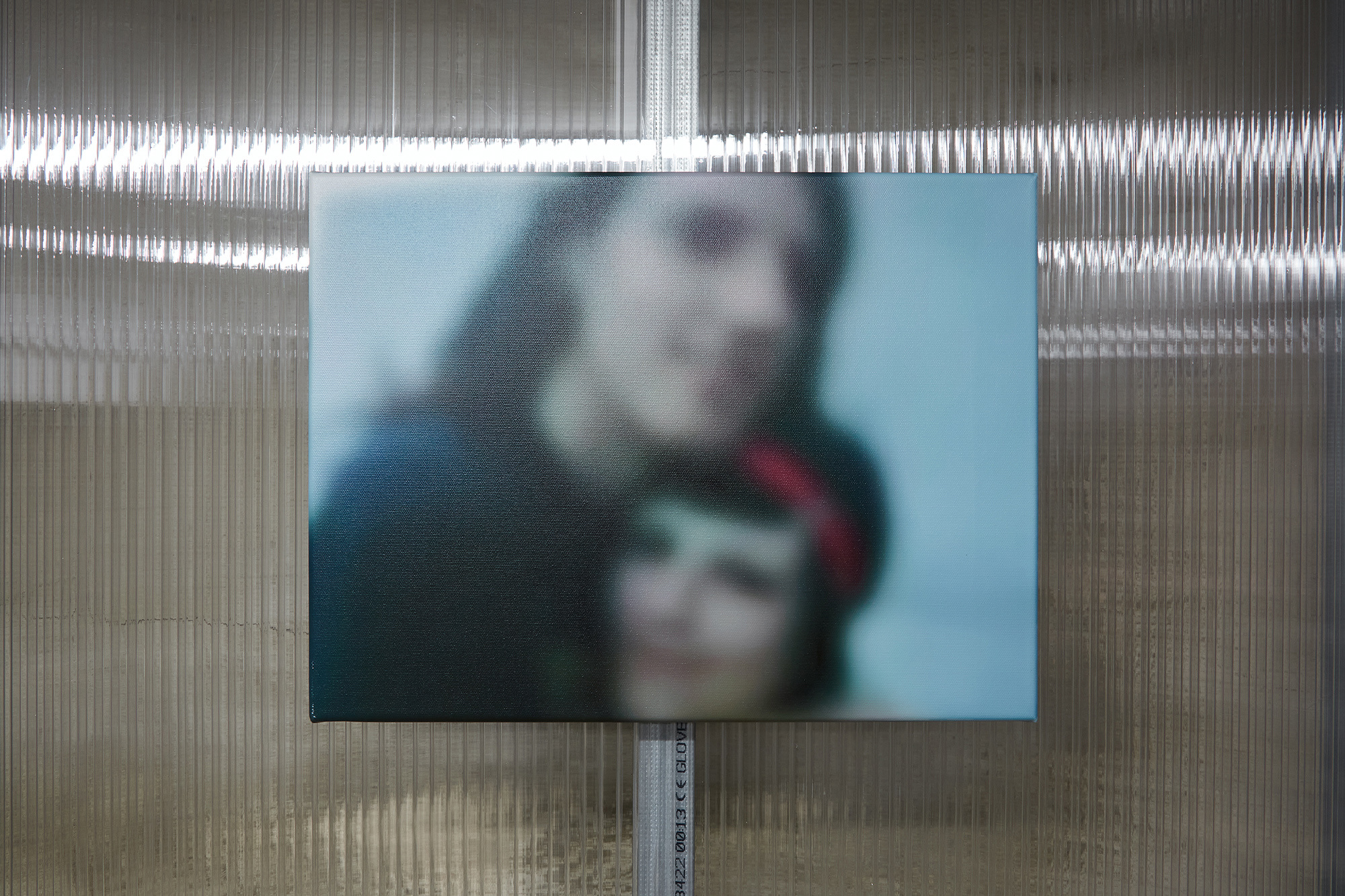 2 cariads Dw i wedi syrthio mewn cariad efo ti, 2024. Digital print on canvas