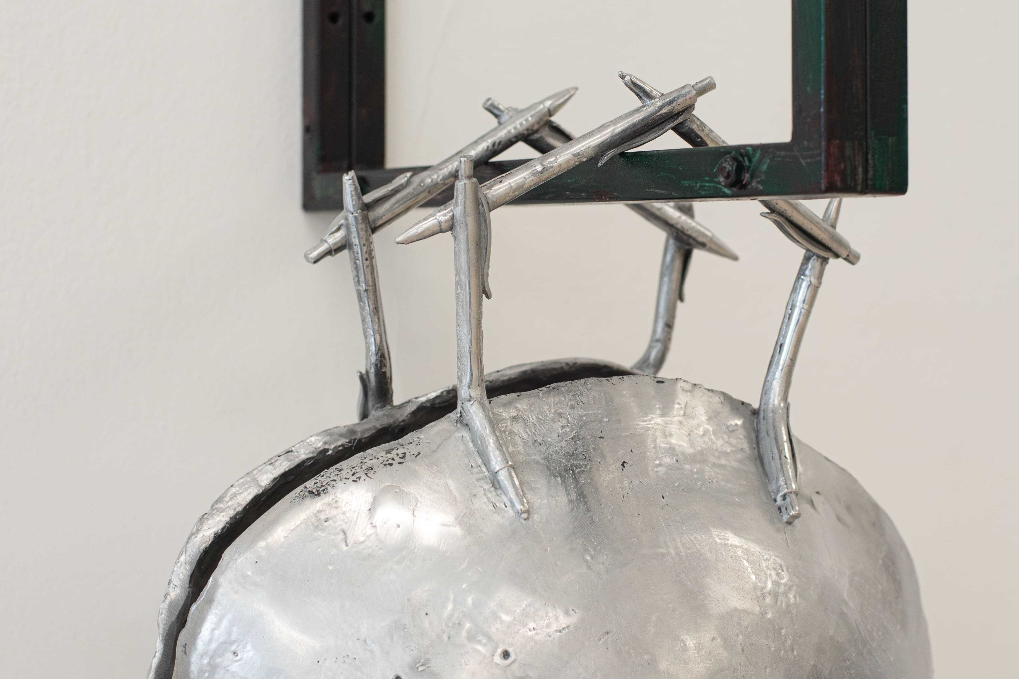 Gil Pellaton, Bo Buttefly. Coquetries 1+2, aluminium cast, 2024. Second Impressions, 14.09-20.10.24, KOMPLOT. Image Sara Hamedi
