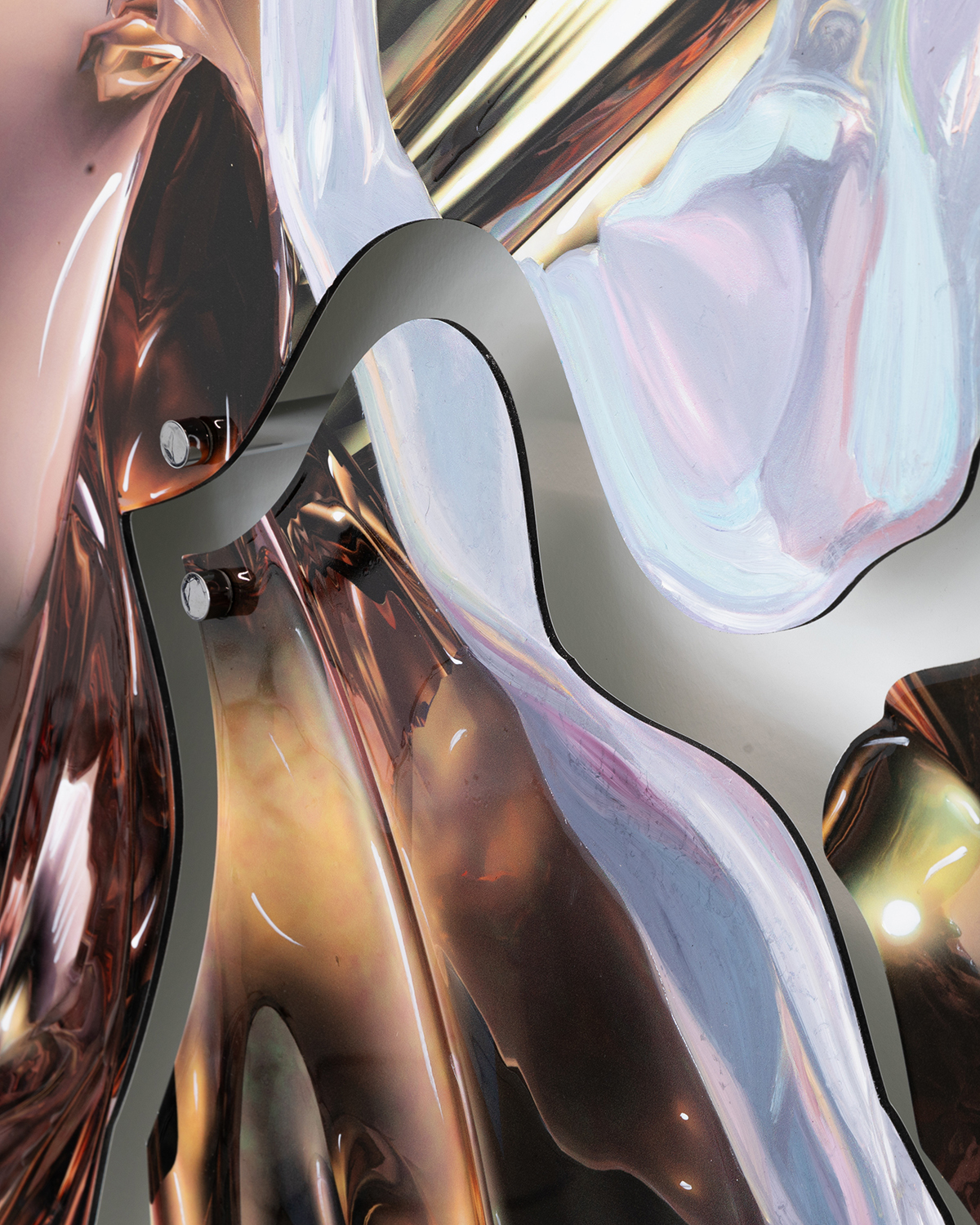 Exhibition view; Salomé Chatriot, Honey Time 4, 2024, detail, CALM - Centre d'Art La Meute, Lausanne, Switzerland, 2024/Photo: Théo Dufloo/Courtesy of the artist, New Galerie and CALM - Centre d'Art La Meute.