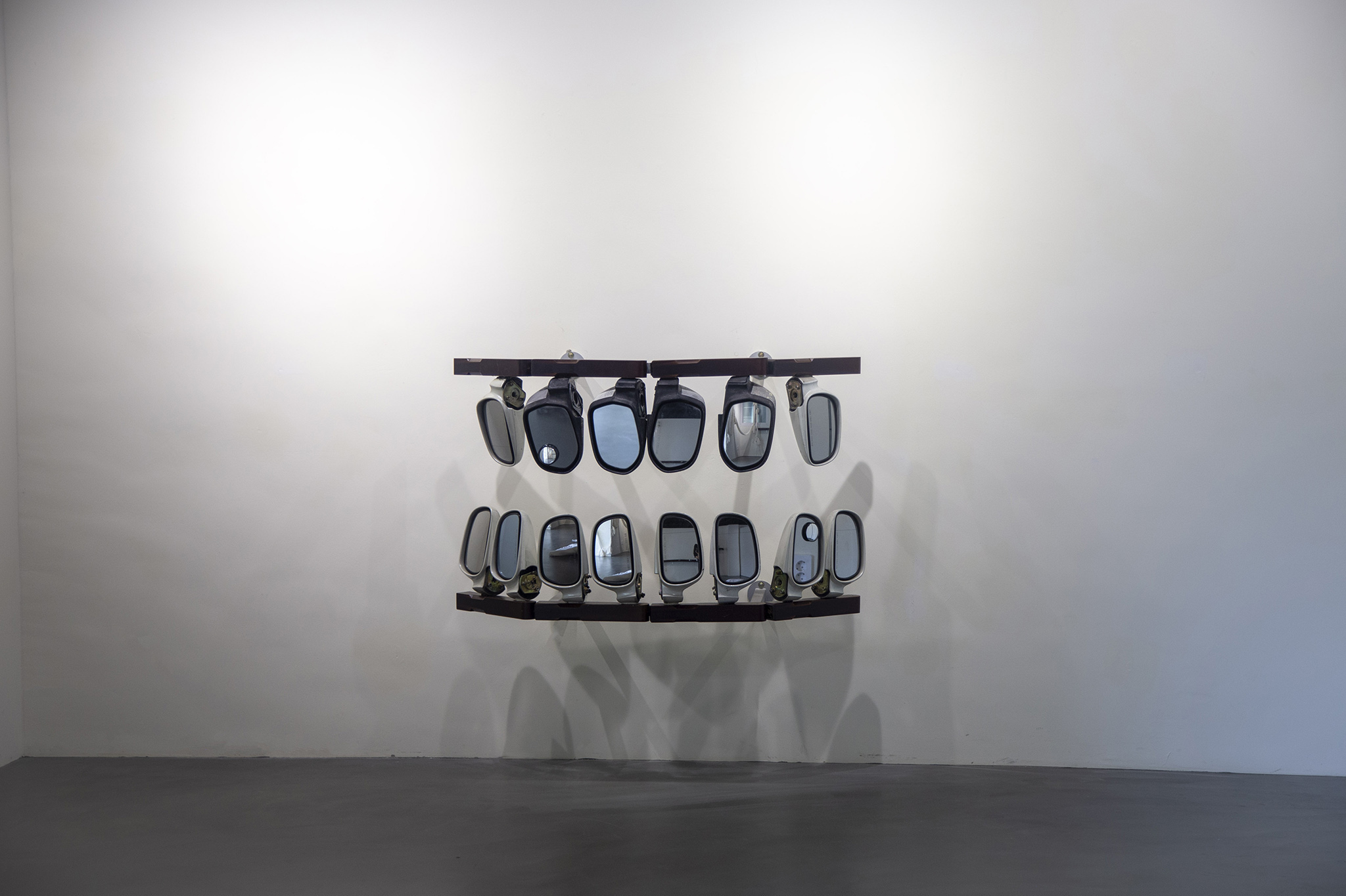 Nightmare: A Mouth Is A House (part 1), side mirrors, gyoja table legs, stainless steel