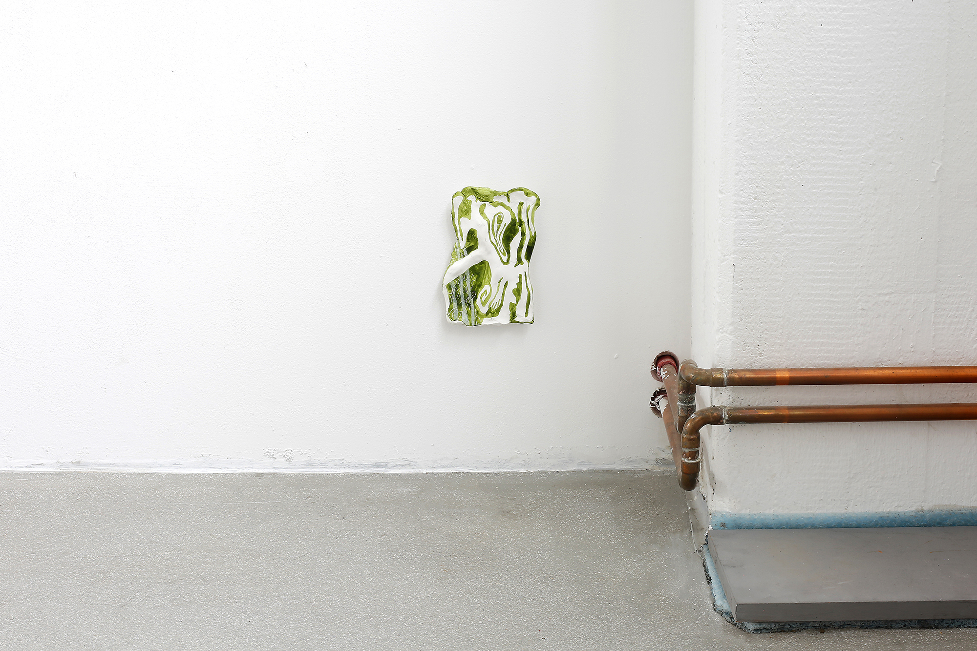 Alvar Bohrmann: of the series hulrelics, 2024. watercolour, pencil and pen on keramiplast