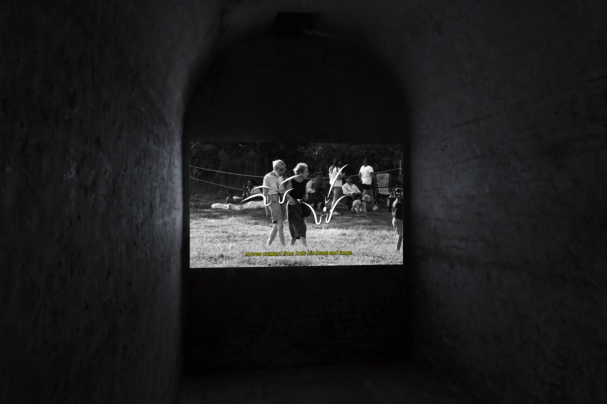 The Hurting Kind, 2022 (installation view), HD video with sound, 9:44