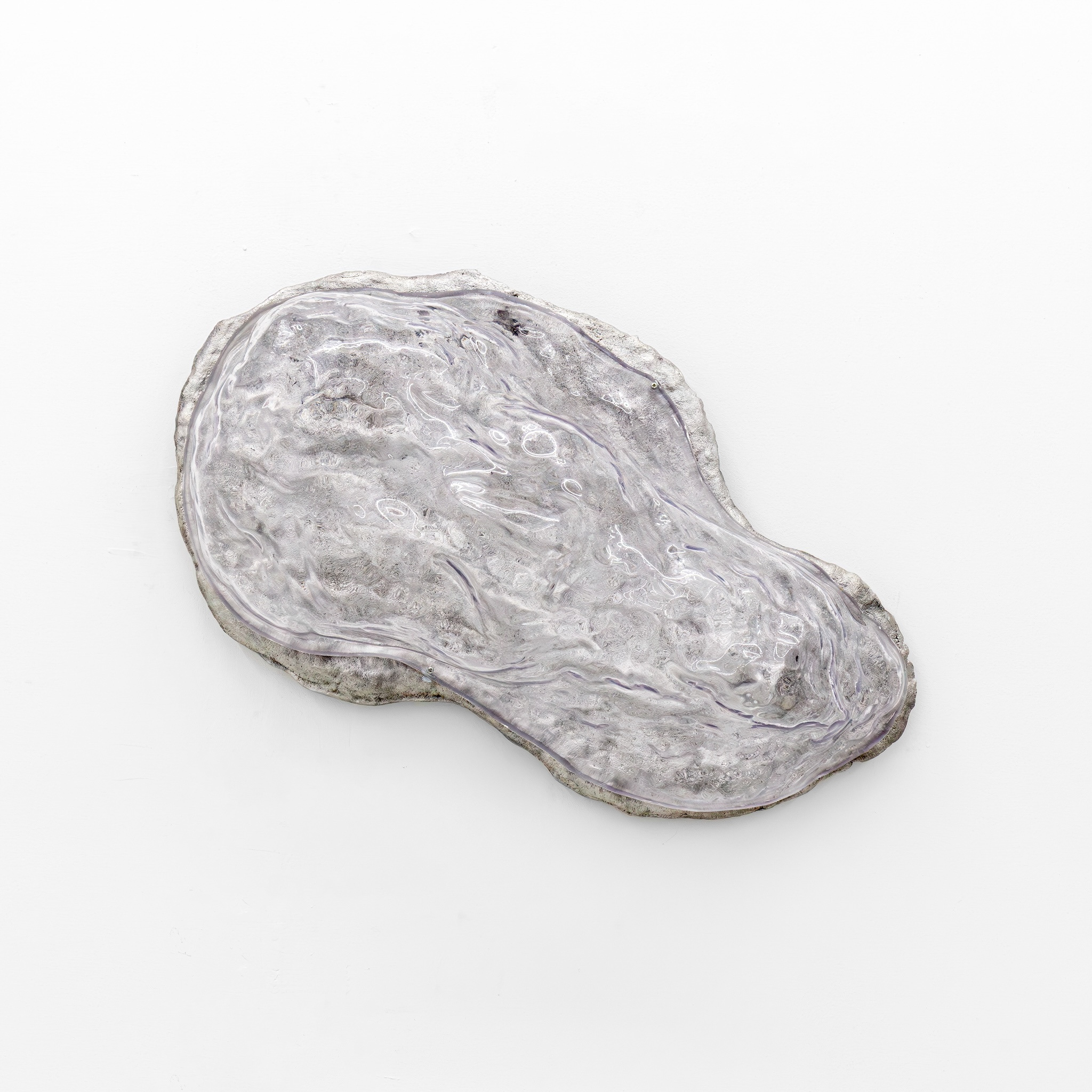 Davide Hjort Di Fabio, "Act of care (4)", 2024. Aluminium, plexiglass. 57.0 x 31.0 x 24.0 cm
