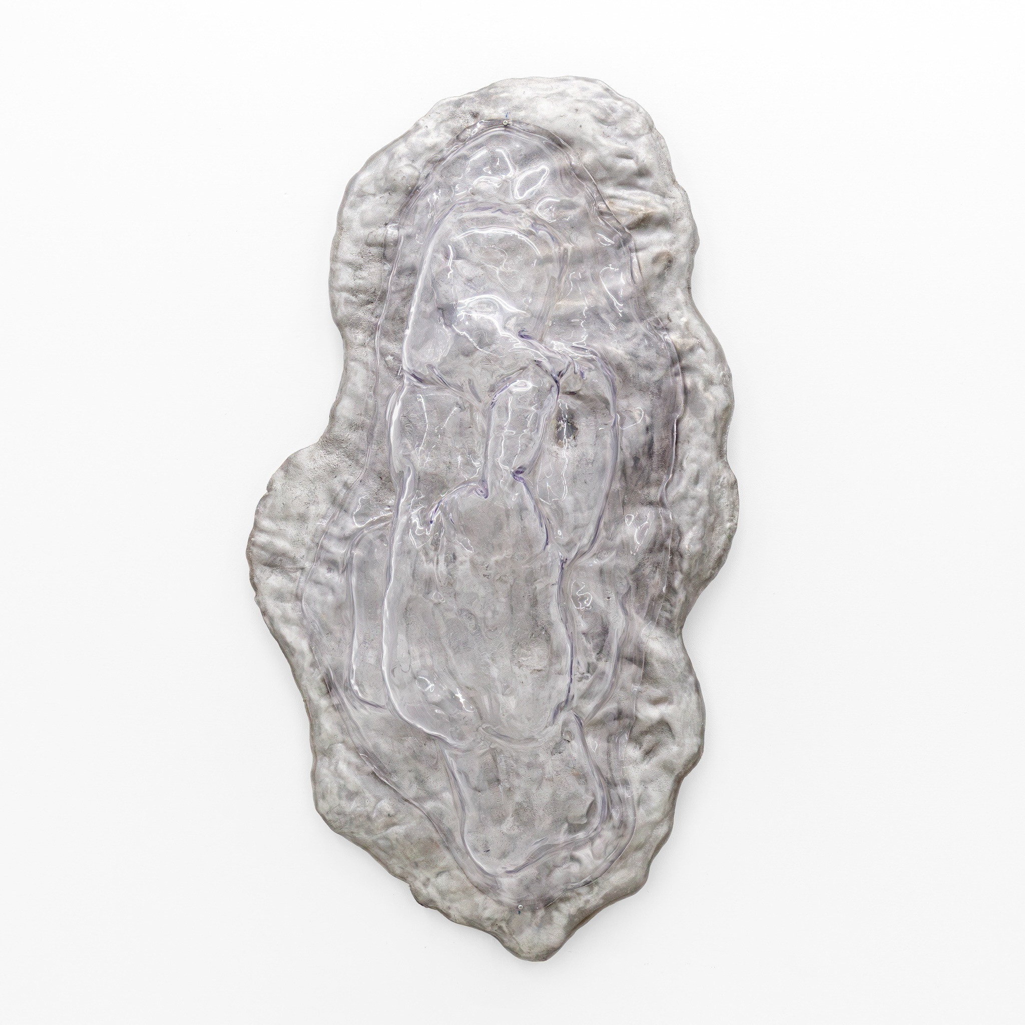 Davide Hjort Di Fabio, "Act of care (1)", 2024. Aluminium, plexiglass. 92.0 x 52.0 x 17.50 cm
