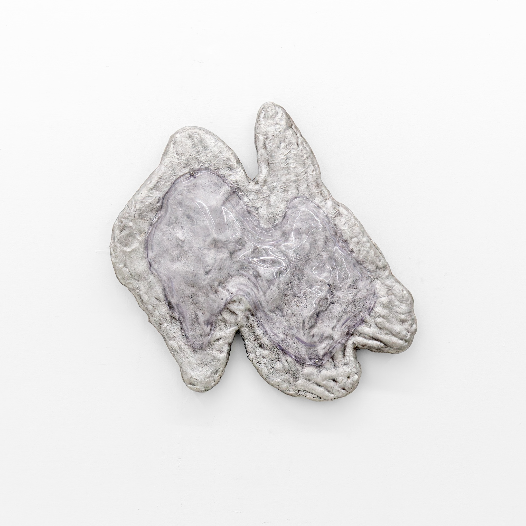 Davide Hjort Di Fabio, "Act of care (3)", 2024. Aluminium, plexiglass. 44.0 x 47.0 x 7.5 cm
