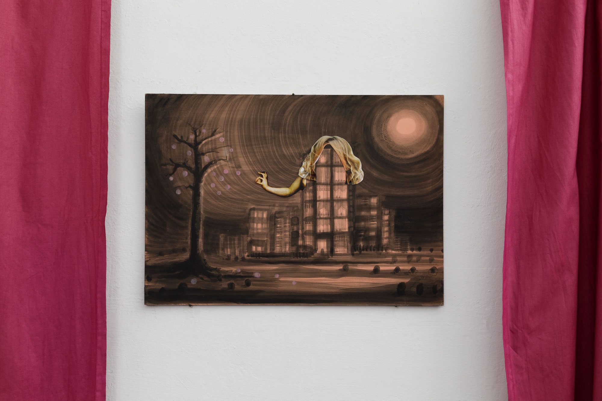 Kinke Kooi, Housewife (1), 2008, acrylic, collage on paper