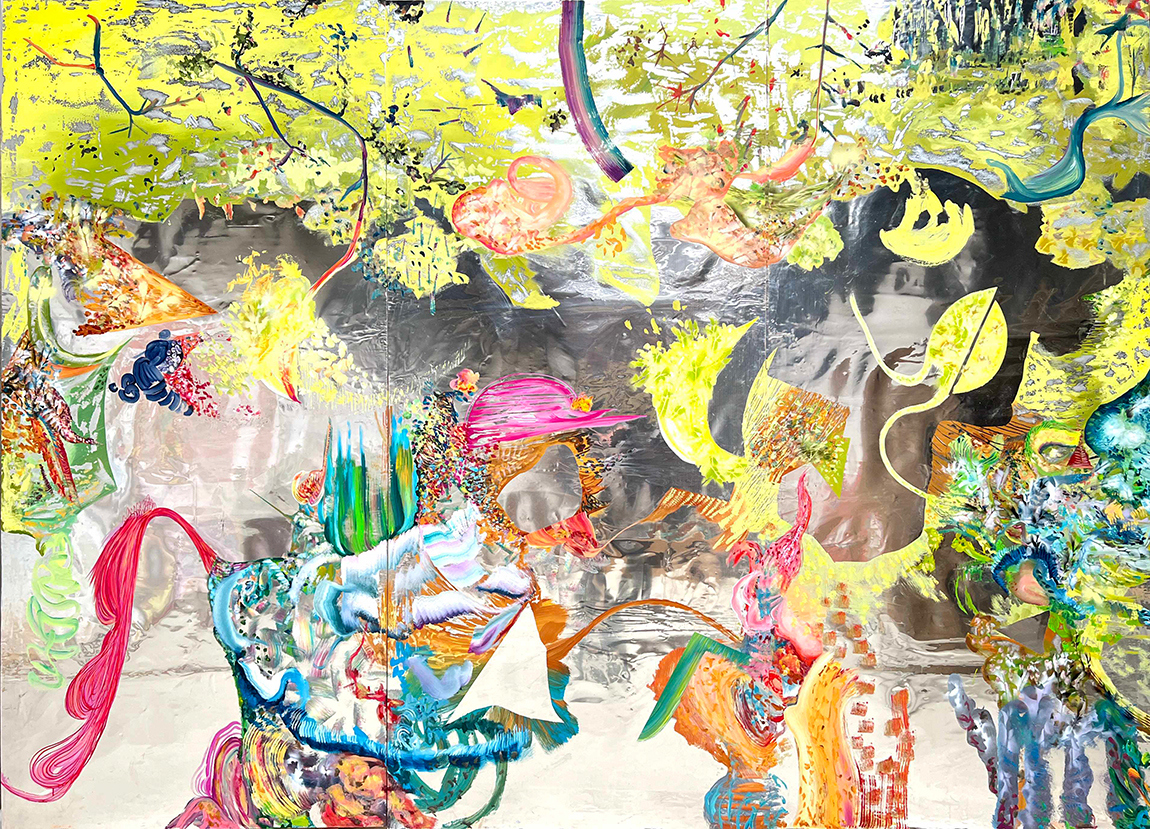 Wolfgang Betke, Das wird schon/That will be fine, 2024, Painted aluminium, 270 x 375 cm