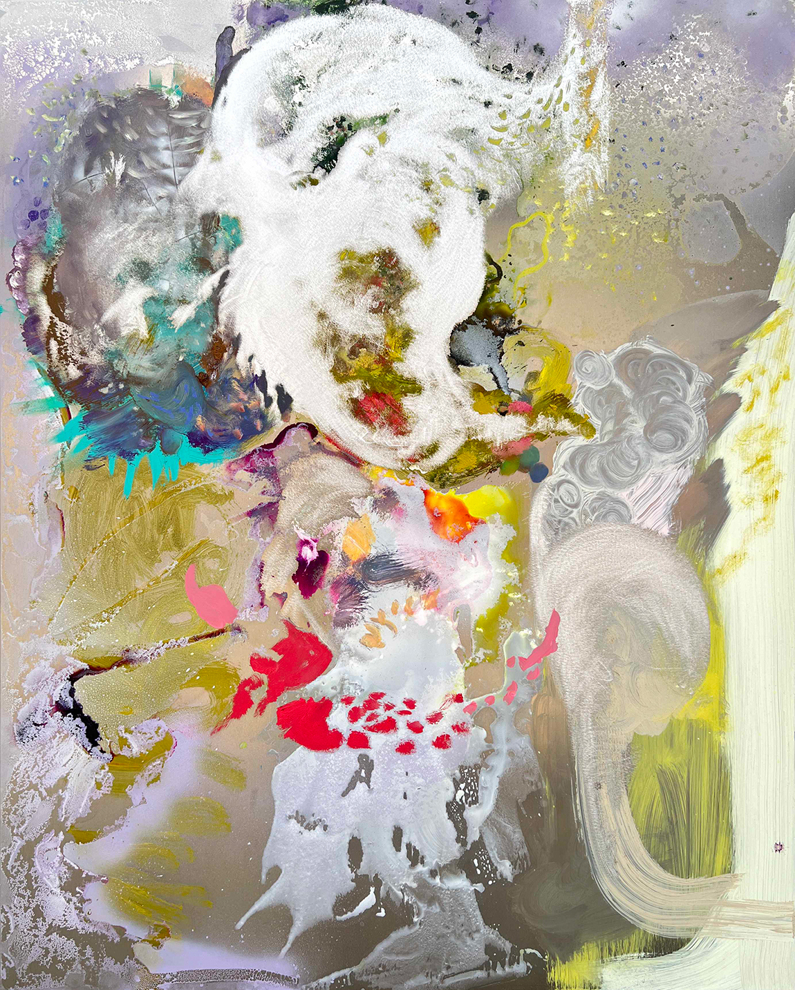 Wolfgang Betke, Optimist, 2024, Paint on folded aluminium, 100 x 80 cm