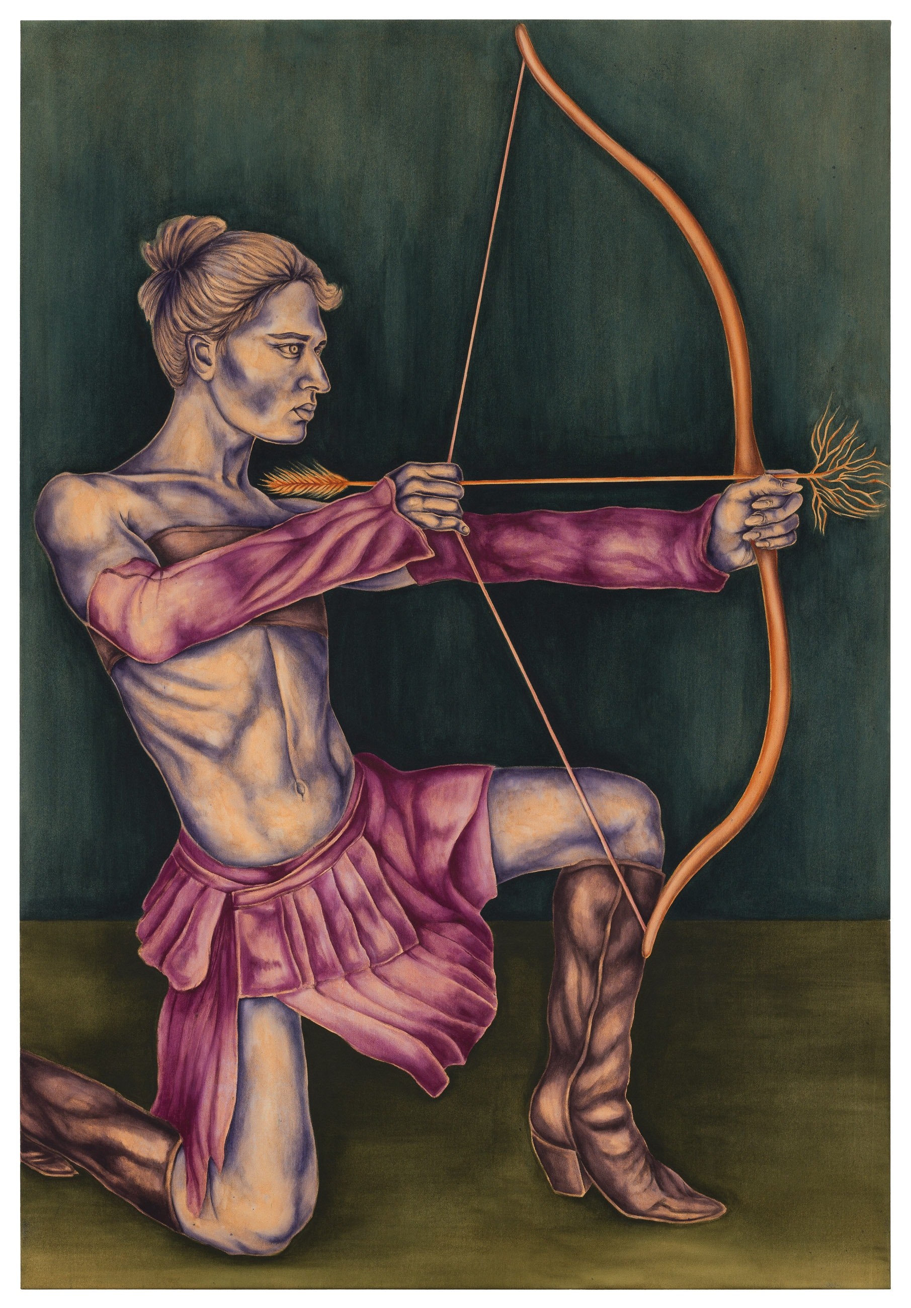 In to the future (Dana), acrylic on canvas, 175x120cm, 2024, photo: Szymon Sokołowski