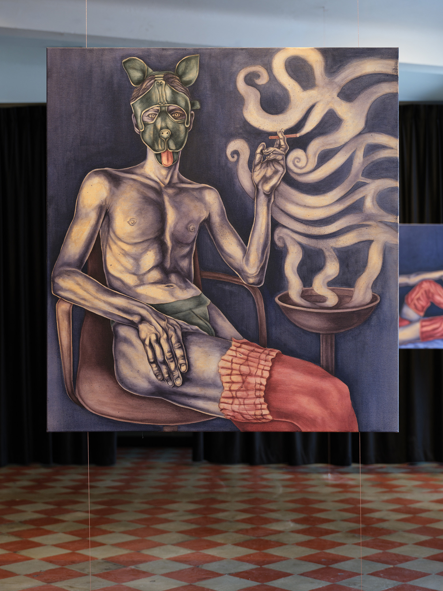 Shame (Nikita), acrylic on canvas, 120x100cm, 2023, photo: Bartosz Górka