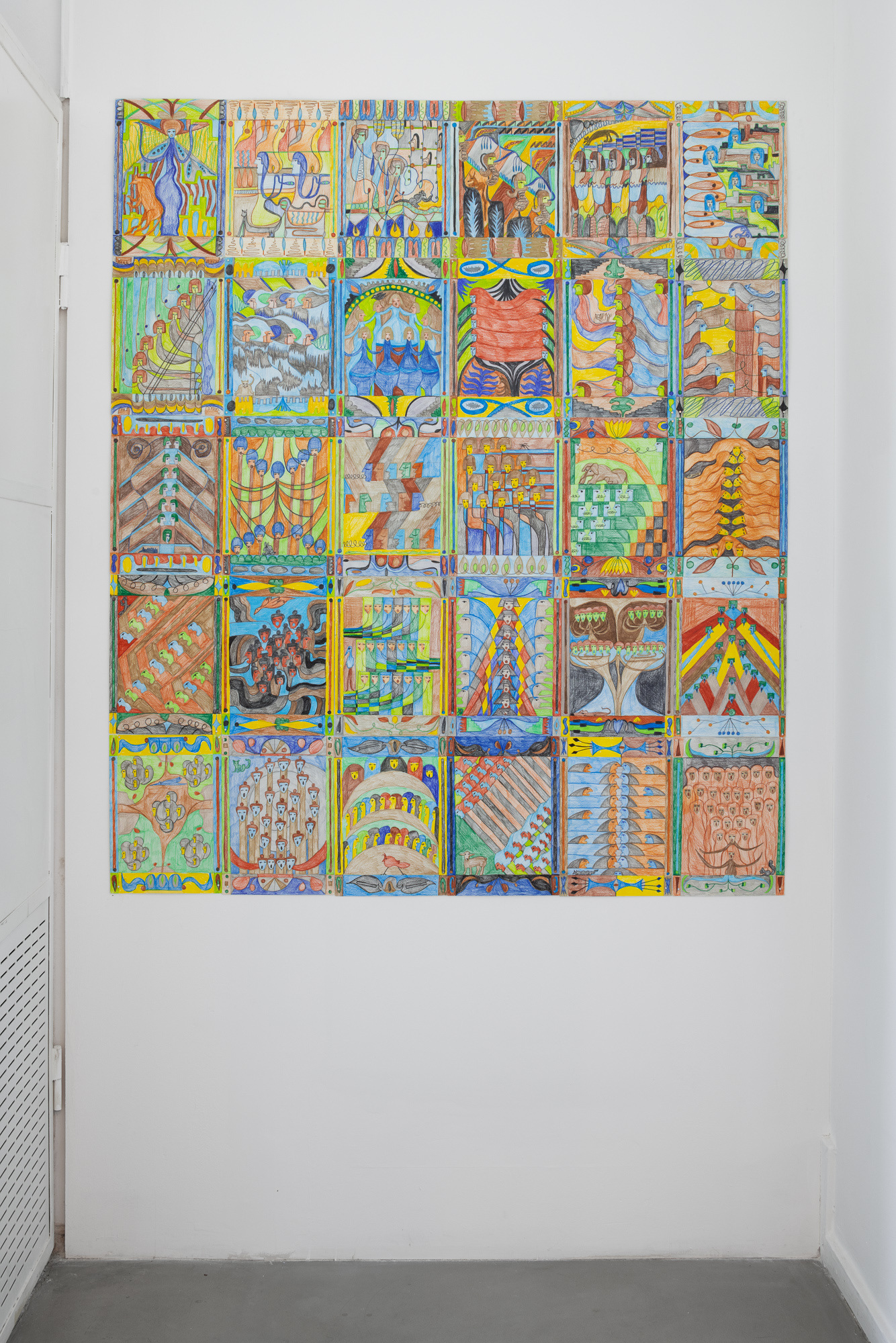 Choirs, 2024 (series of 30), Pencil on paper, 29.7X21 cm each
