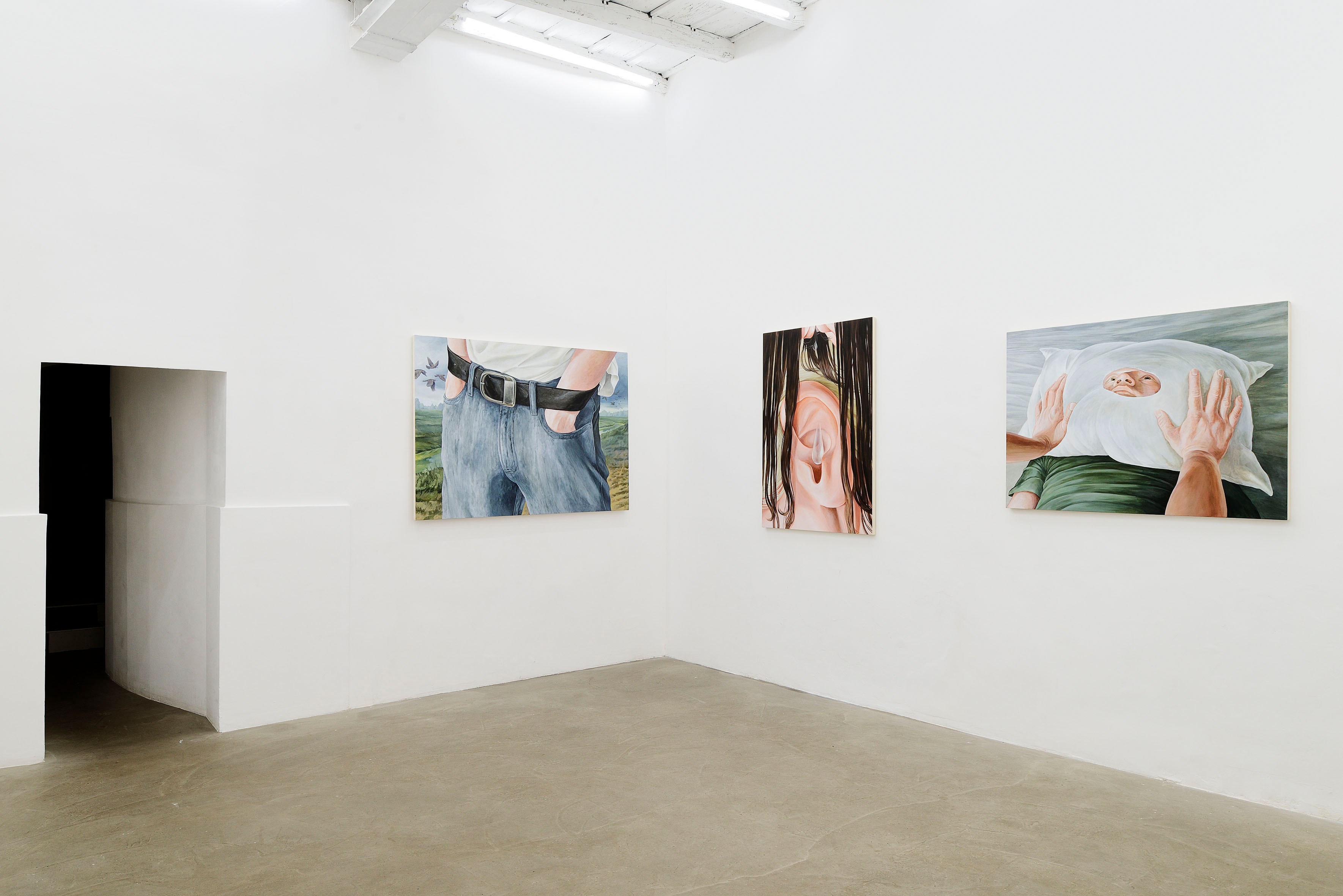 Alicja Pakosz, Fight, Flight, Freeze, Friend, 2024, installation view at ADA, Rome