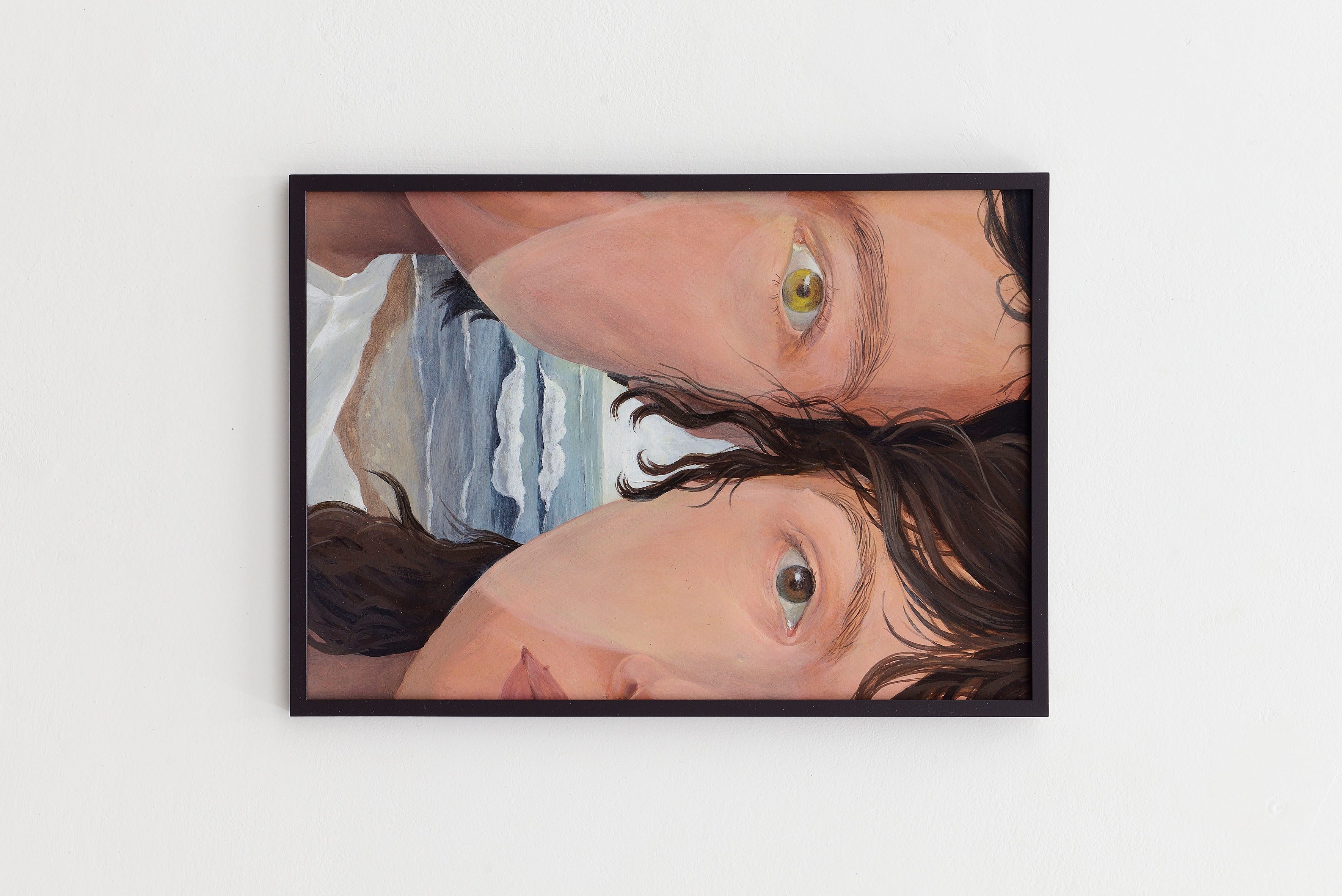 Alicja Pakosz, Third Face II, 2024, acrylic on paper, 30 x 21,5 x 0,5 cm