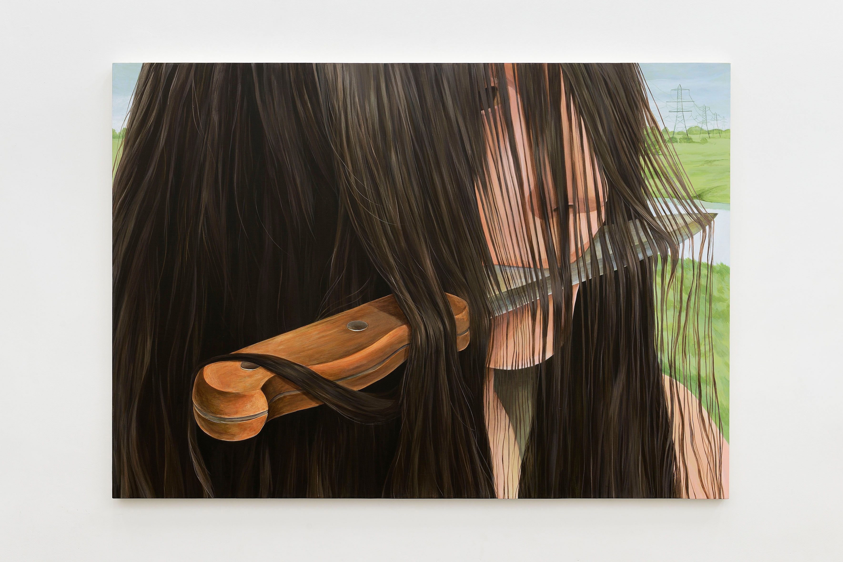 Alicja Pakosz, DIY, 2024, acrylic on canvas, 106 x 150 x 3 cm