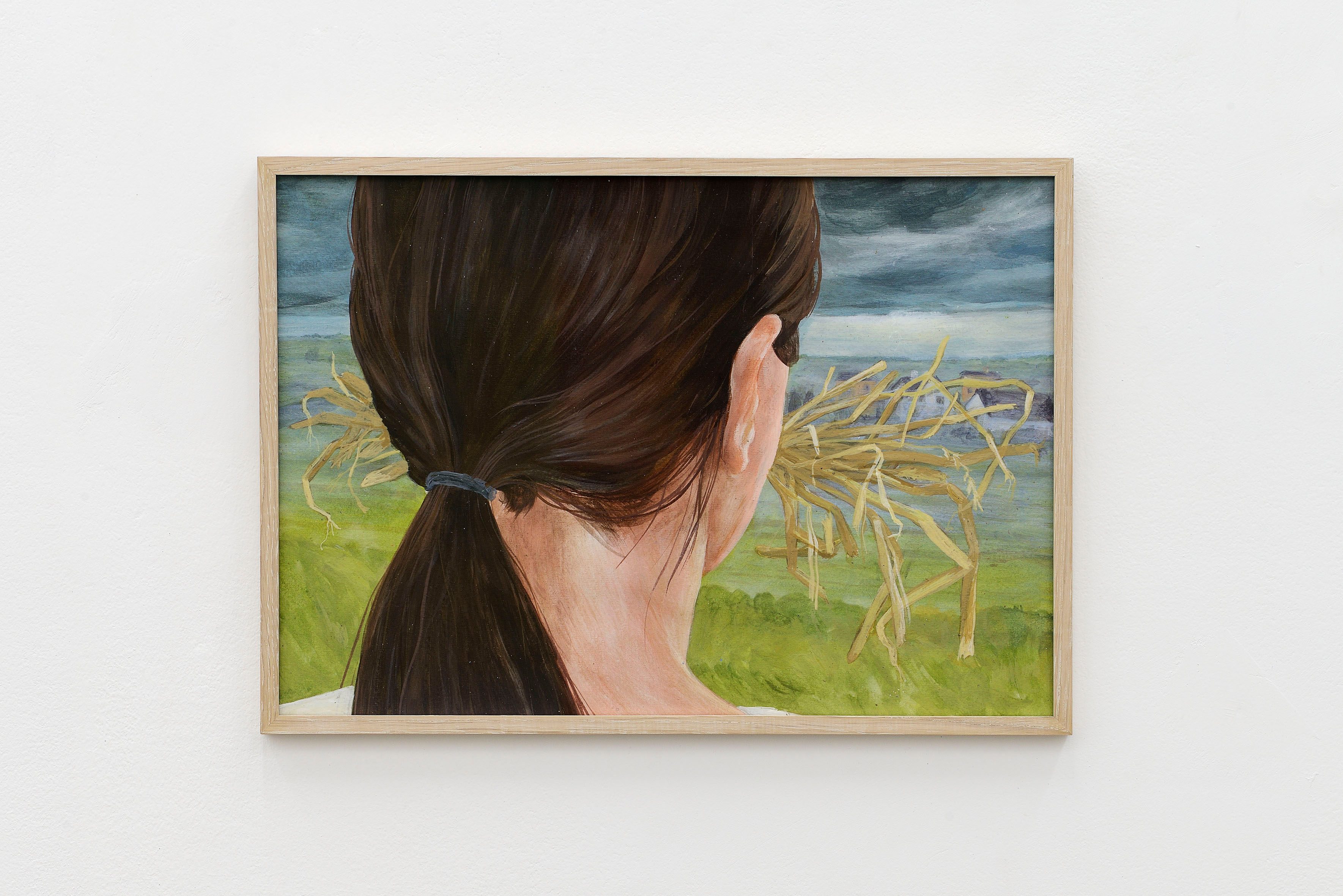 Alicja Pakosz, Nesting Season, 2024, acrylic on paper, 30 x 21,5 x 0,5 cm